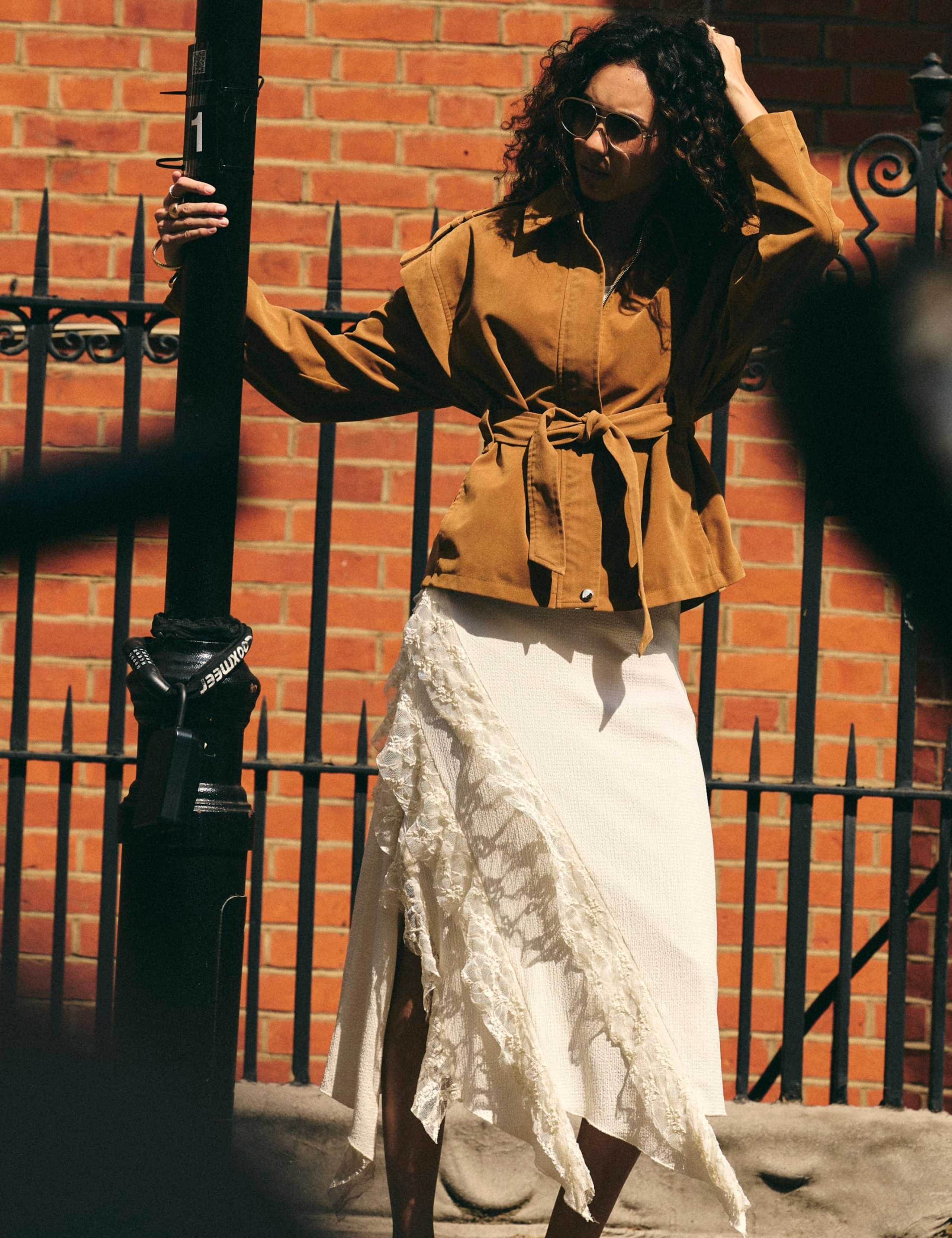 Suedette Belted Jacket 3 of 4