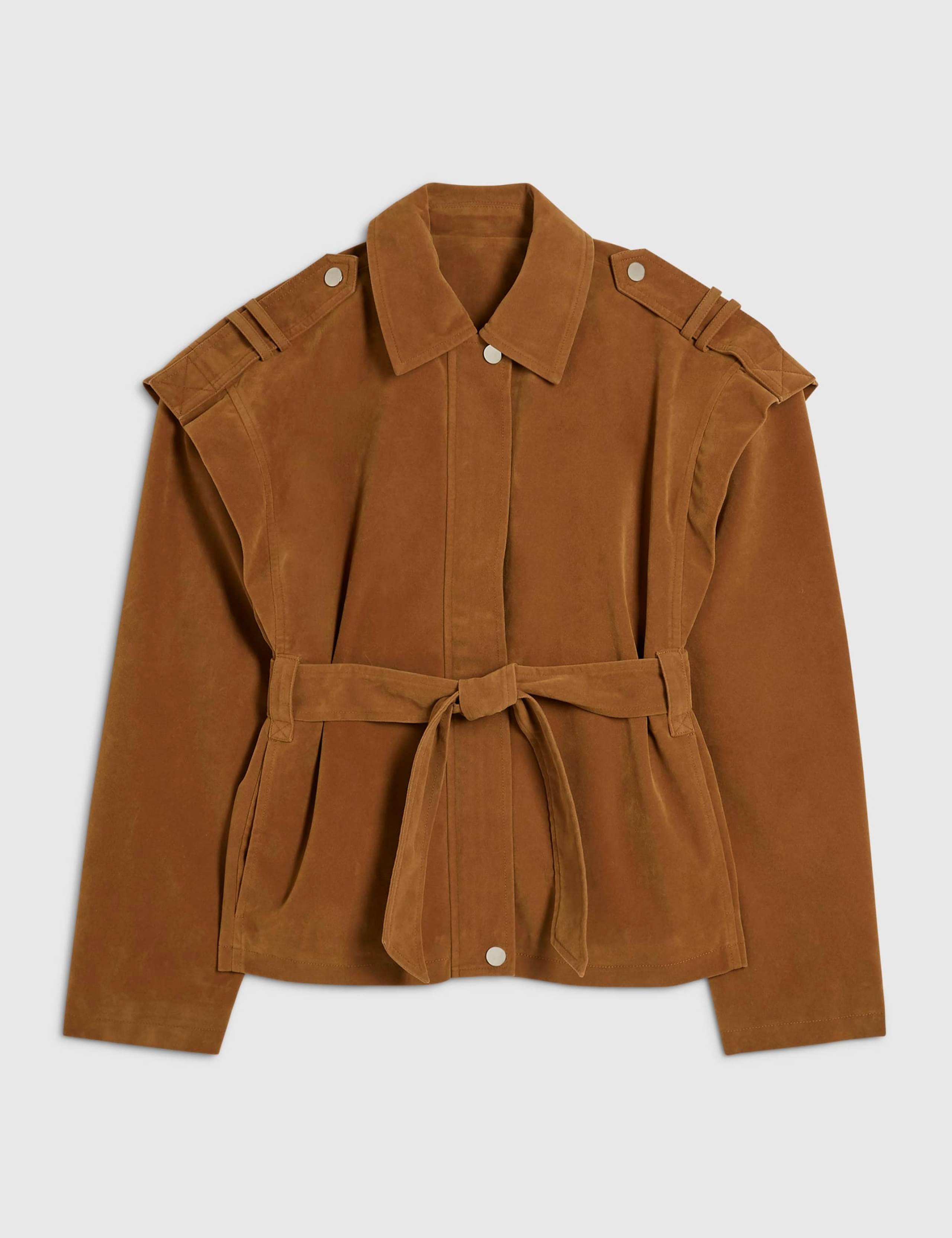 Suedette Belted Jacket 4 of 4