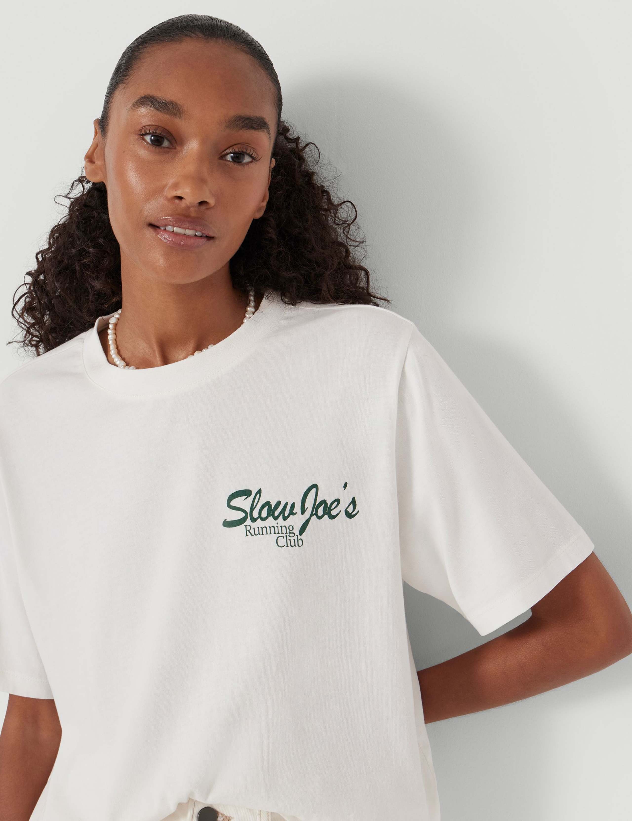 Pure Cotton Slogan Graphic T-Shirt 5 of 5