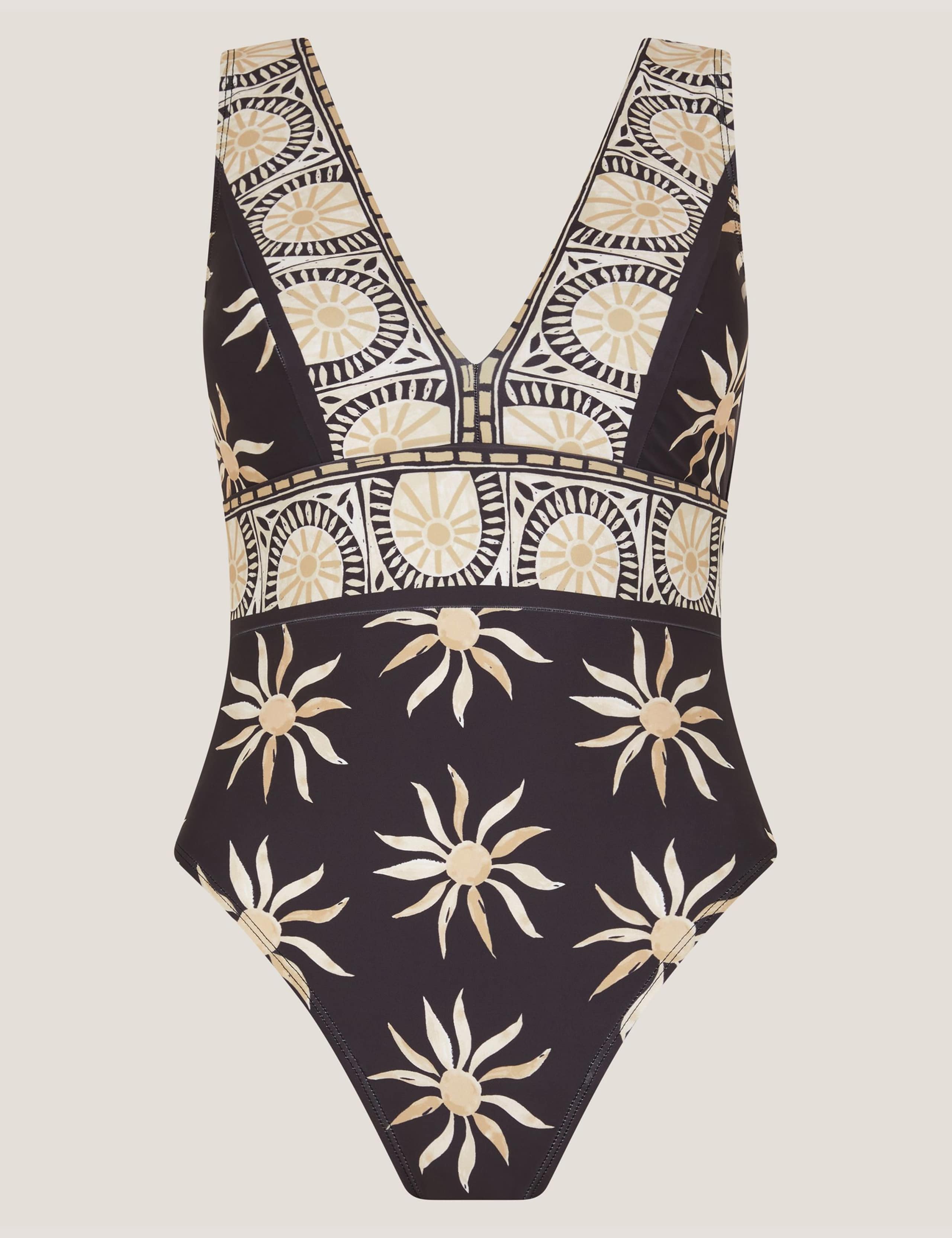 Tanya Sun Print Plunge Swimsuit 2 of 5