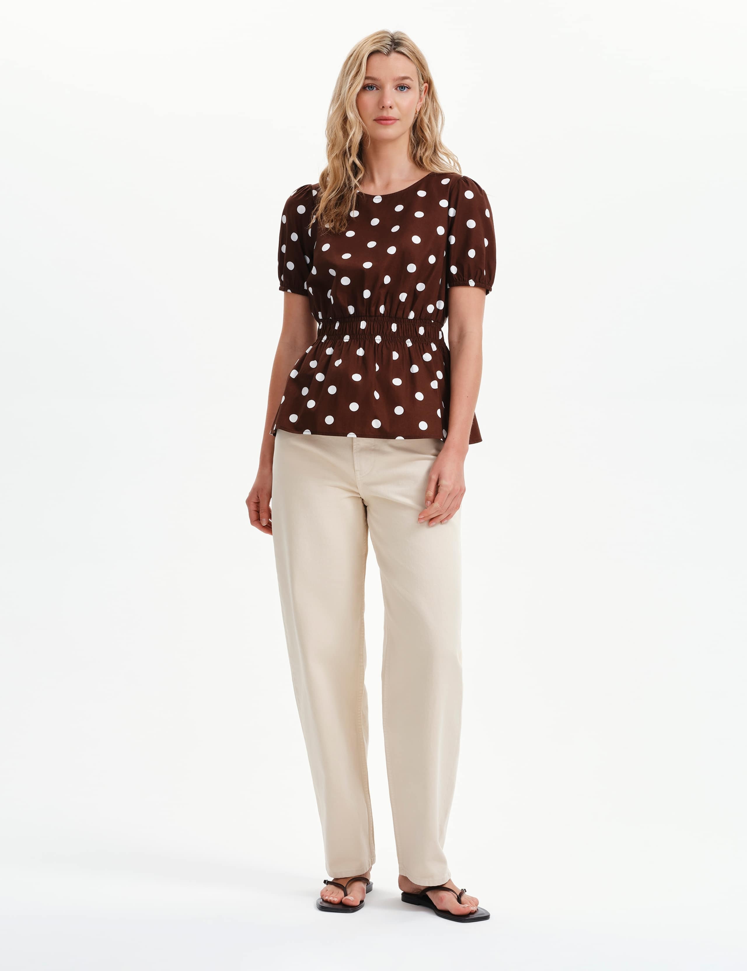 Pure Cotton Polka Dot Short Sleeve Top 6 of 7
