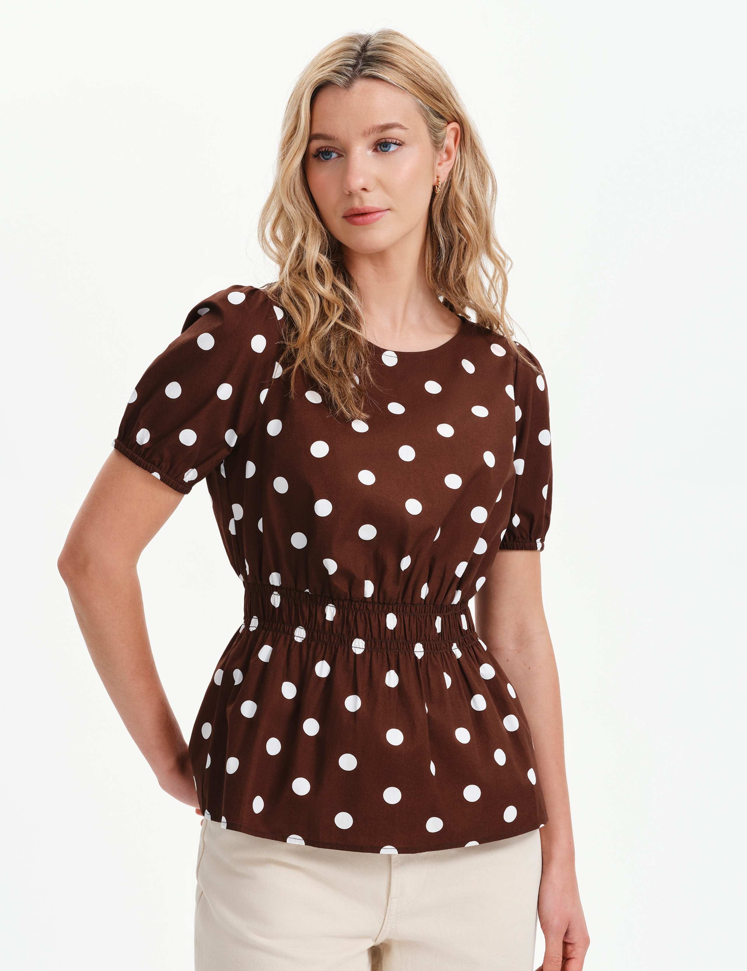 Pure Cotton Polka Dot Short Sleeve Top 7 of 7