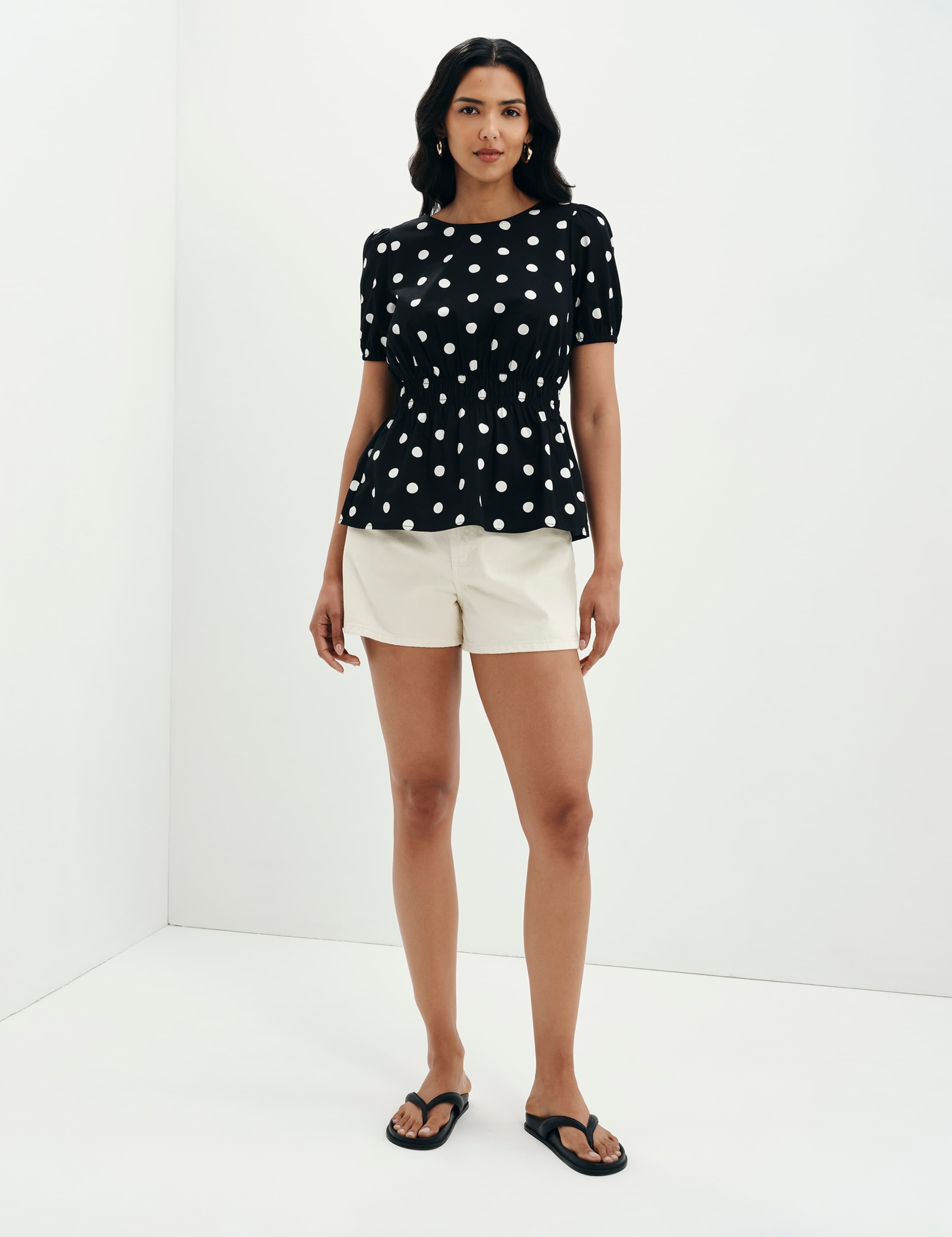 Pure Cotton Polka Dot Short Sleeve Top 11 of 11