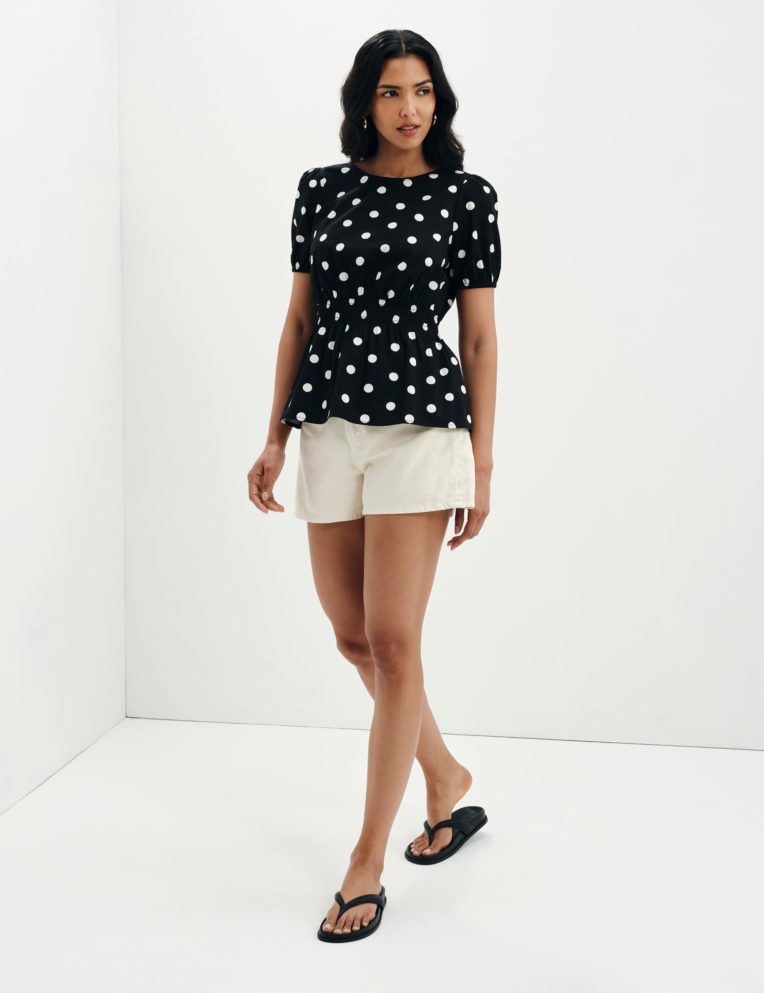 Pure Cotton Polka Dot Short Sleeve Top 10 of 11