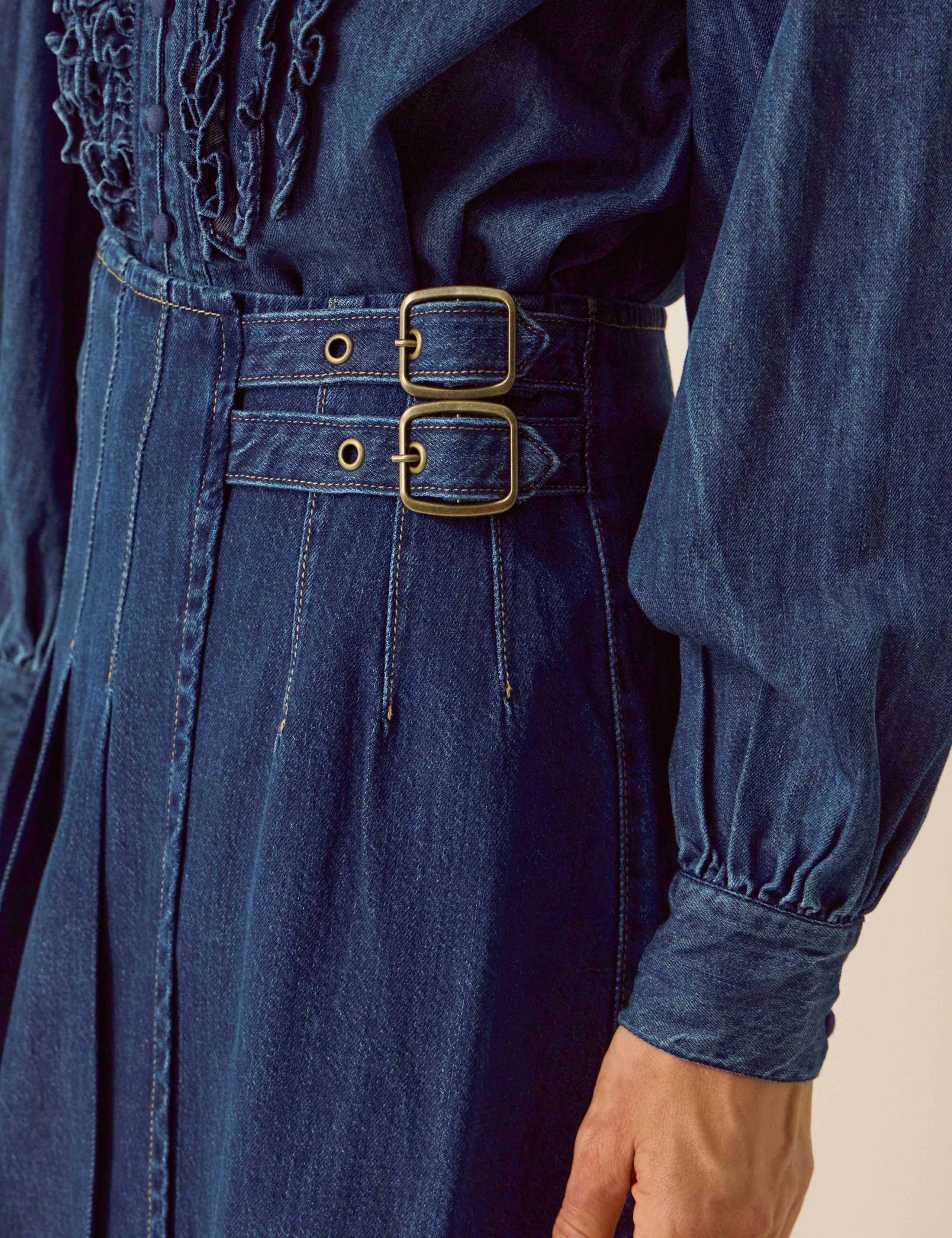 Denim Midi Skirt 5 of 5