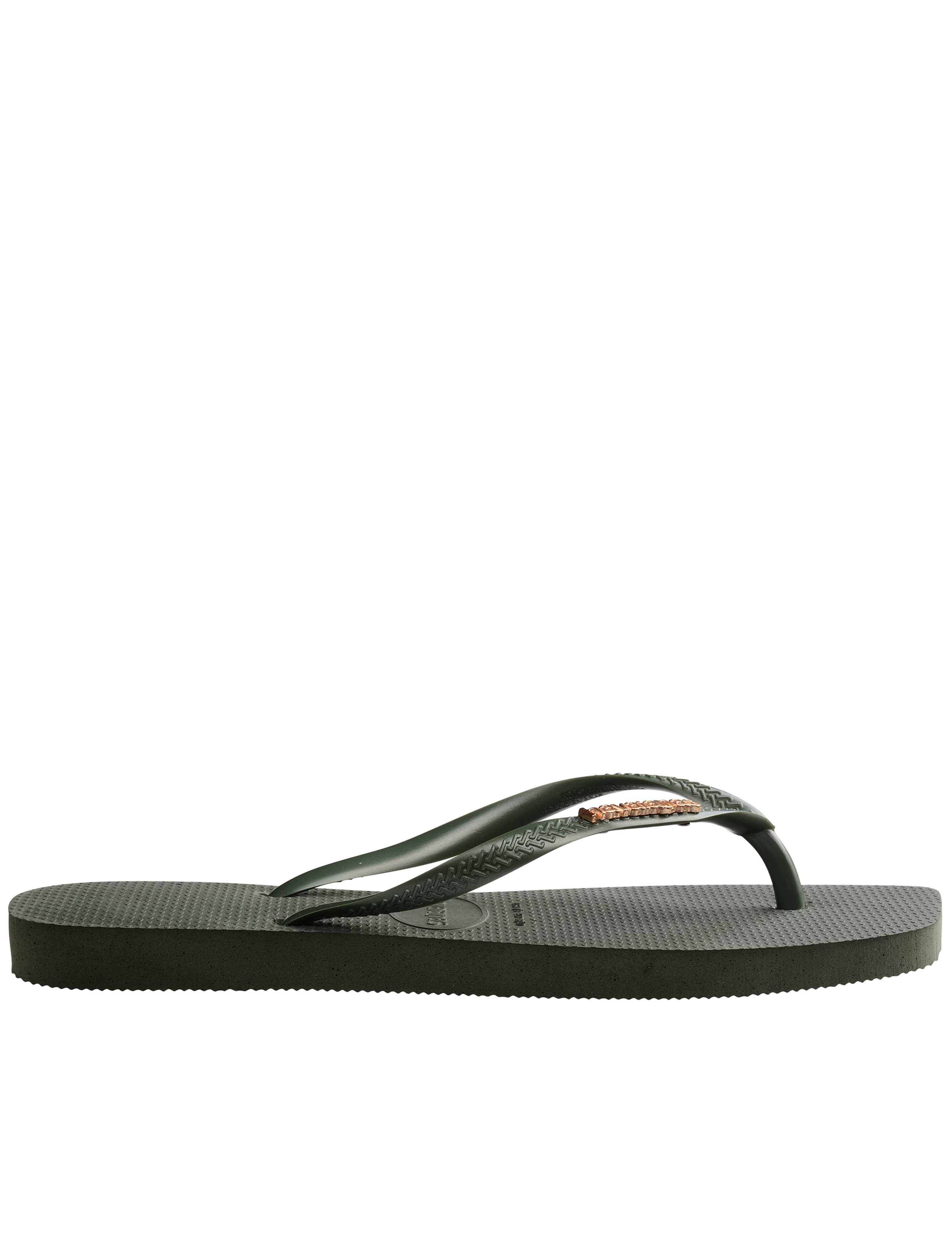 Metallic Logo Flat Flip Flops 5 of 5