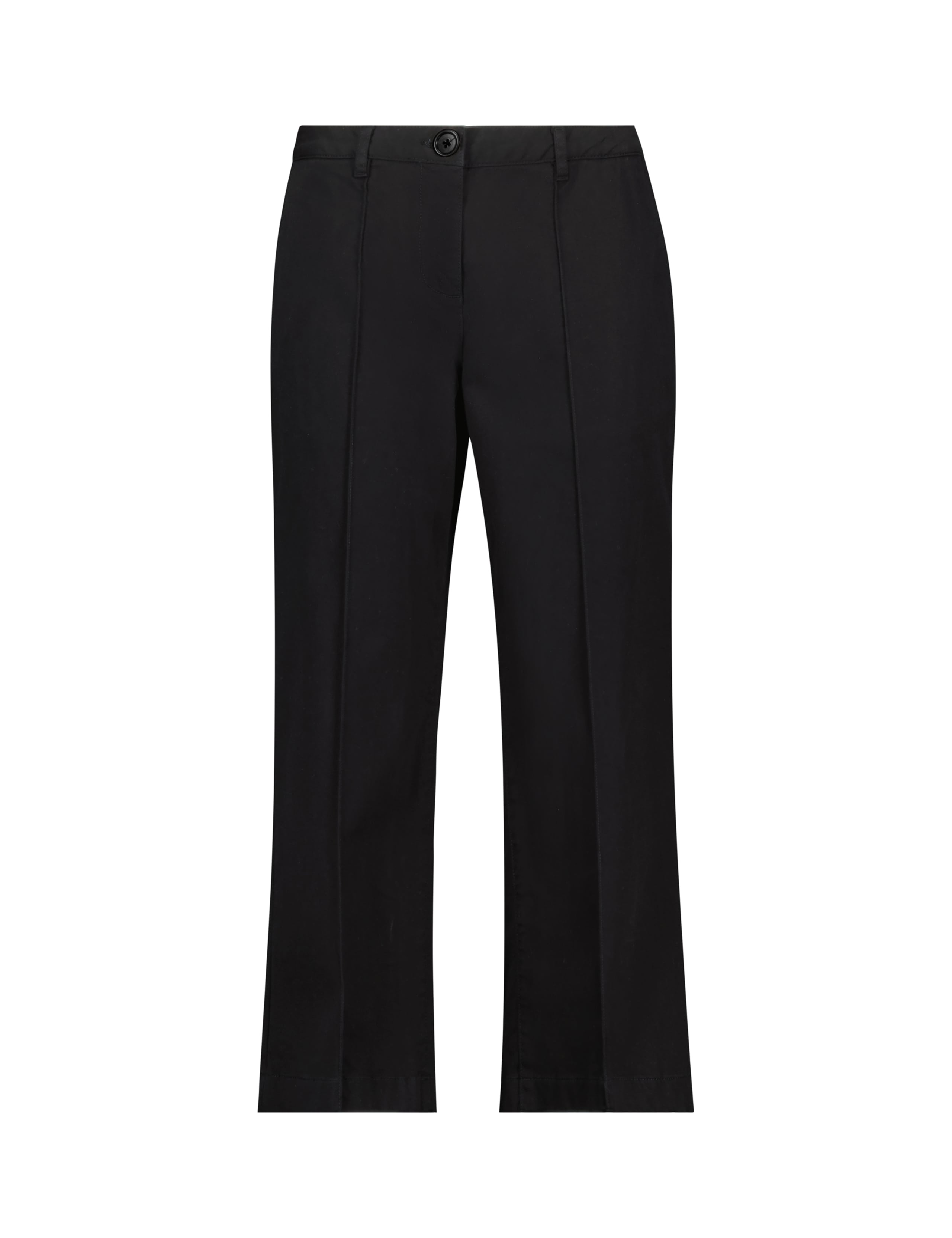 Cotton Rich Straight Leg Cropped Trousers 2 of 5