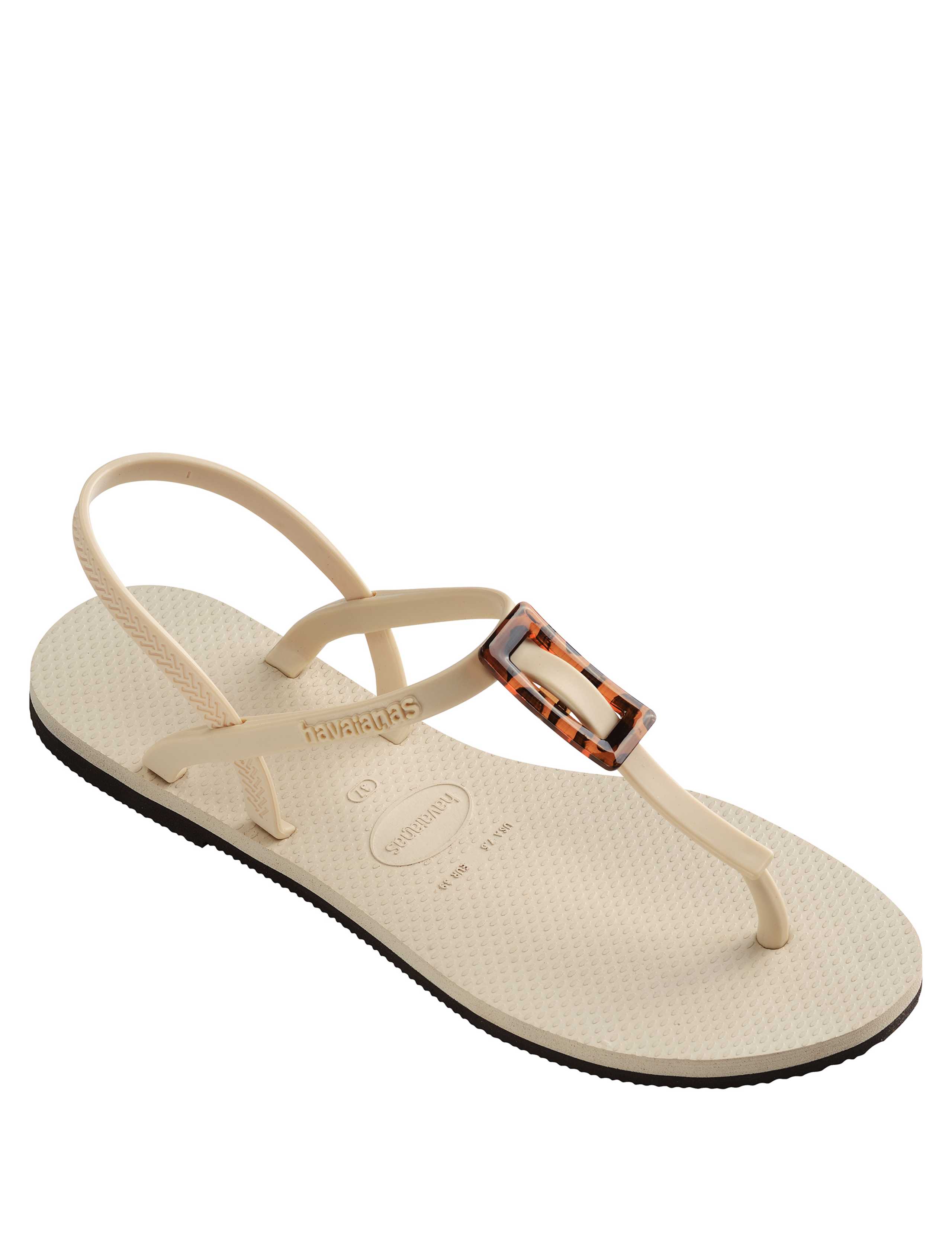 Buckle Ankle Strap Flat Sandals 1 of 7