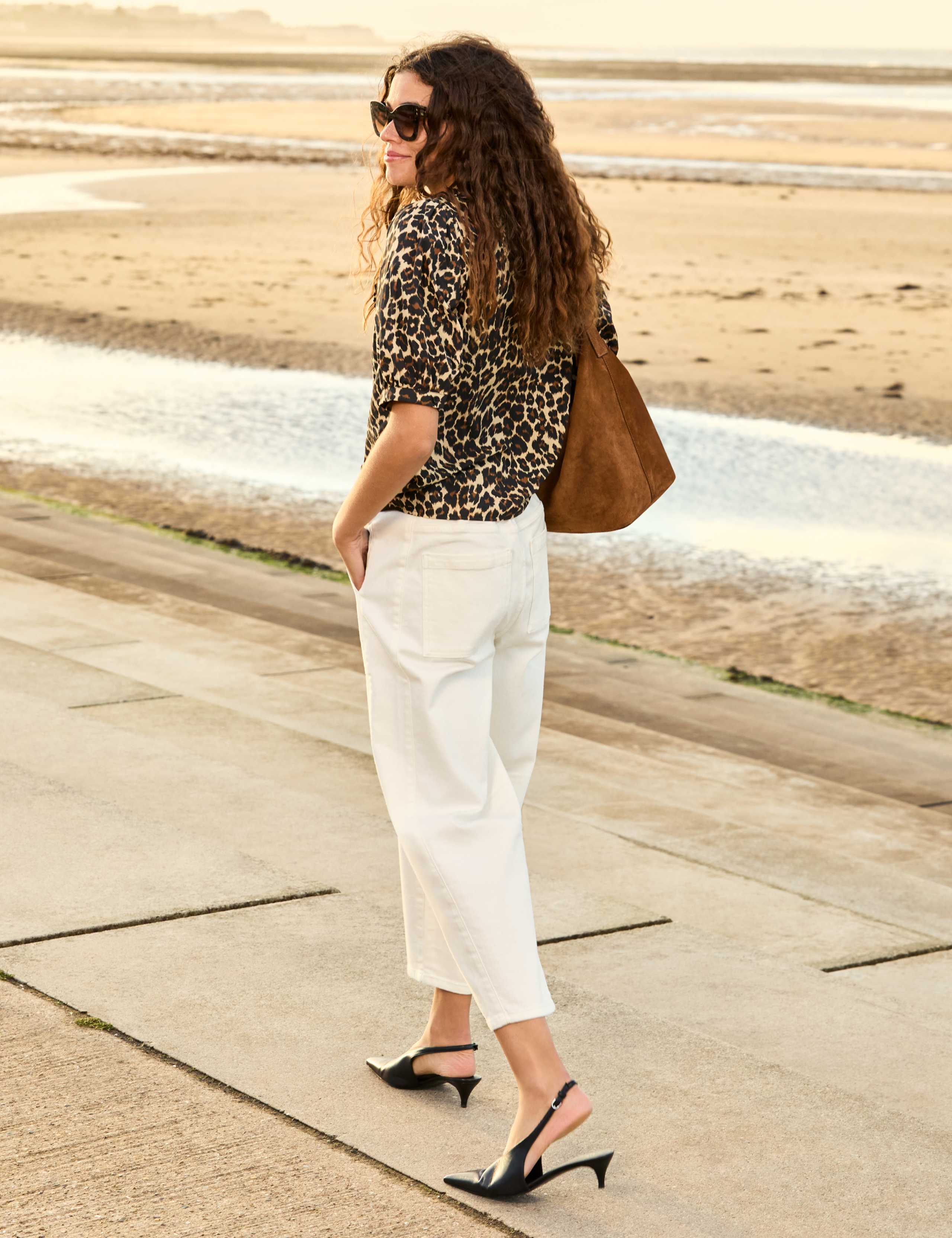Boyfriend High Waisted Barrel Cropped Jeans 5 of 5