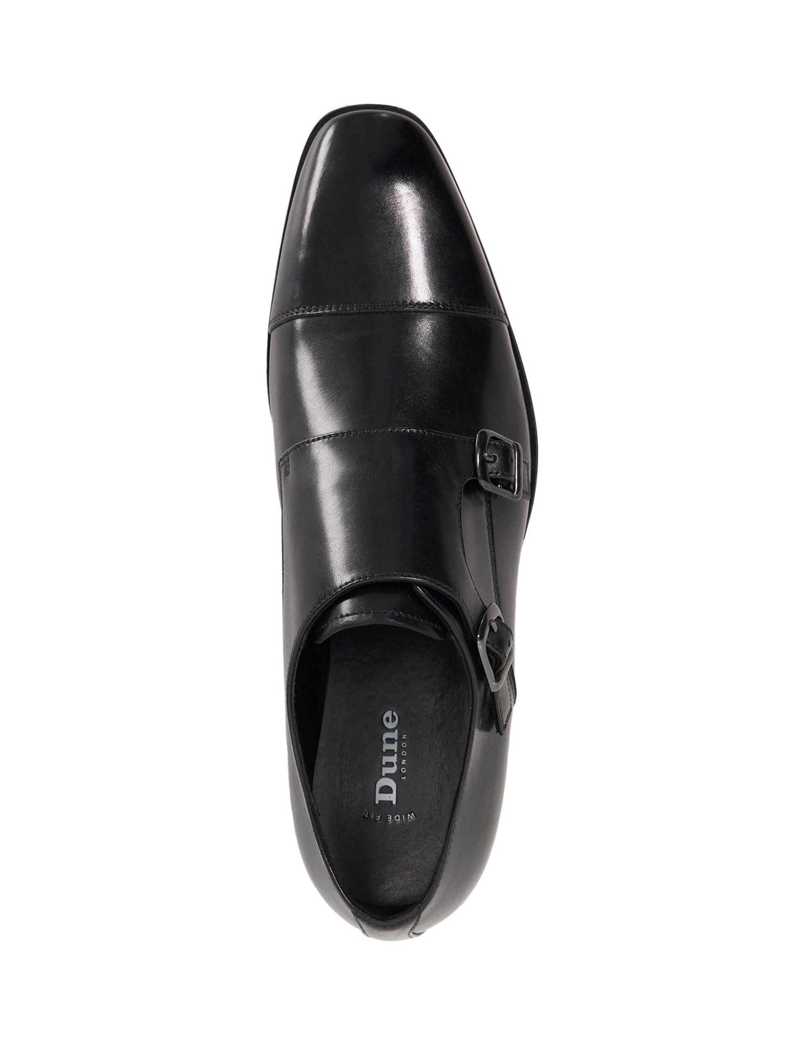 Wide Fit Leather Double Monk Strap Shoes 2 of 6