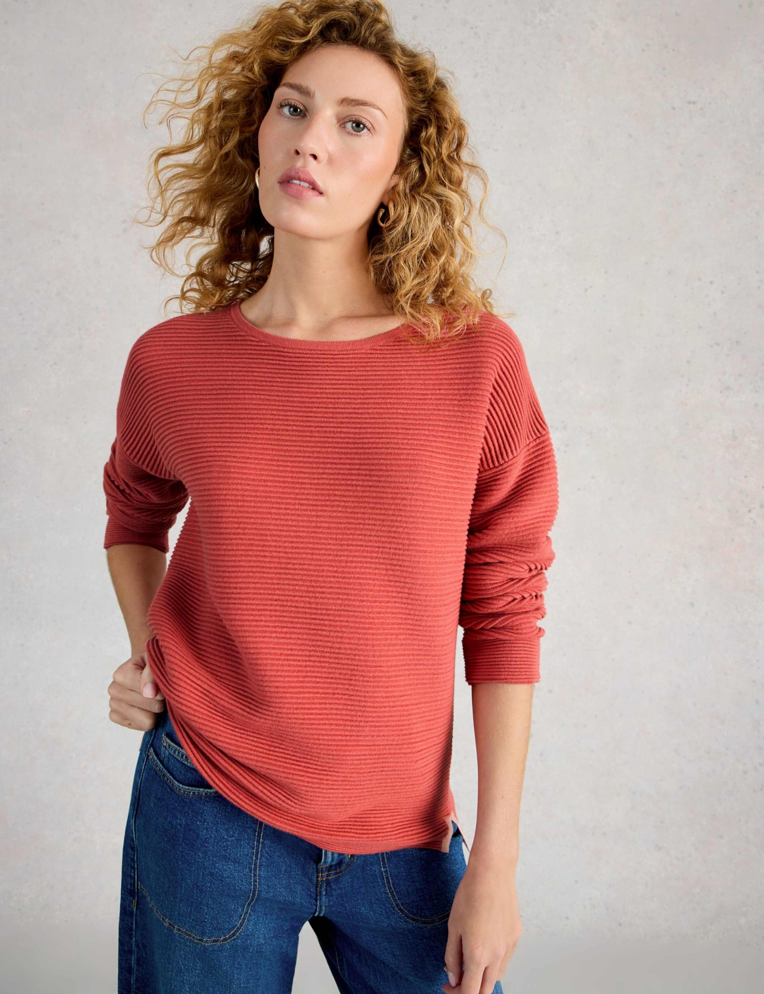 Pure Cotton Textured Jumper 4 of 6