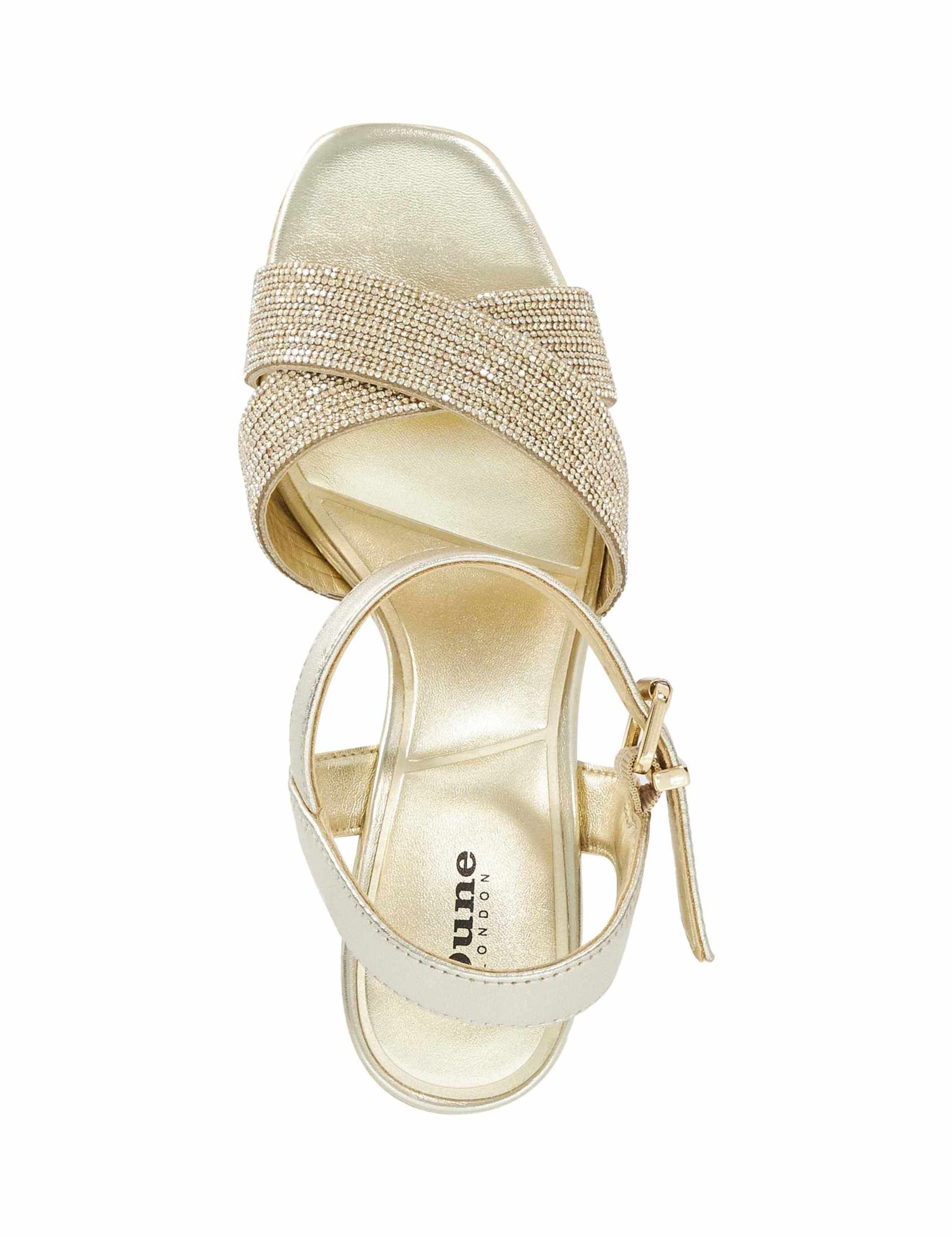 Embellished Cross Strap Wedge Sandals 3 of 5