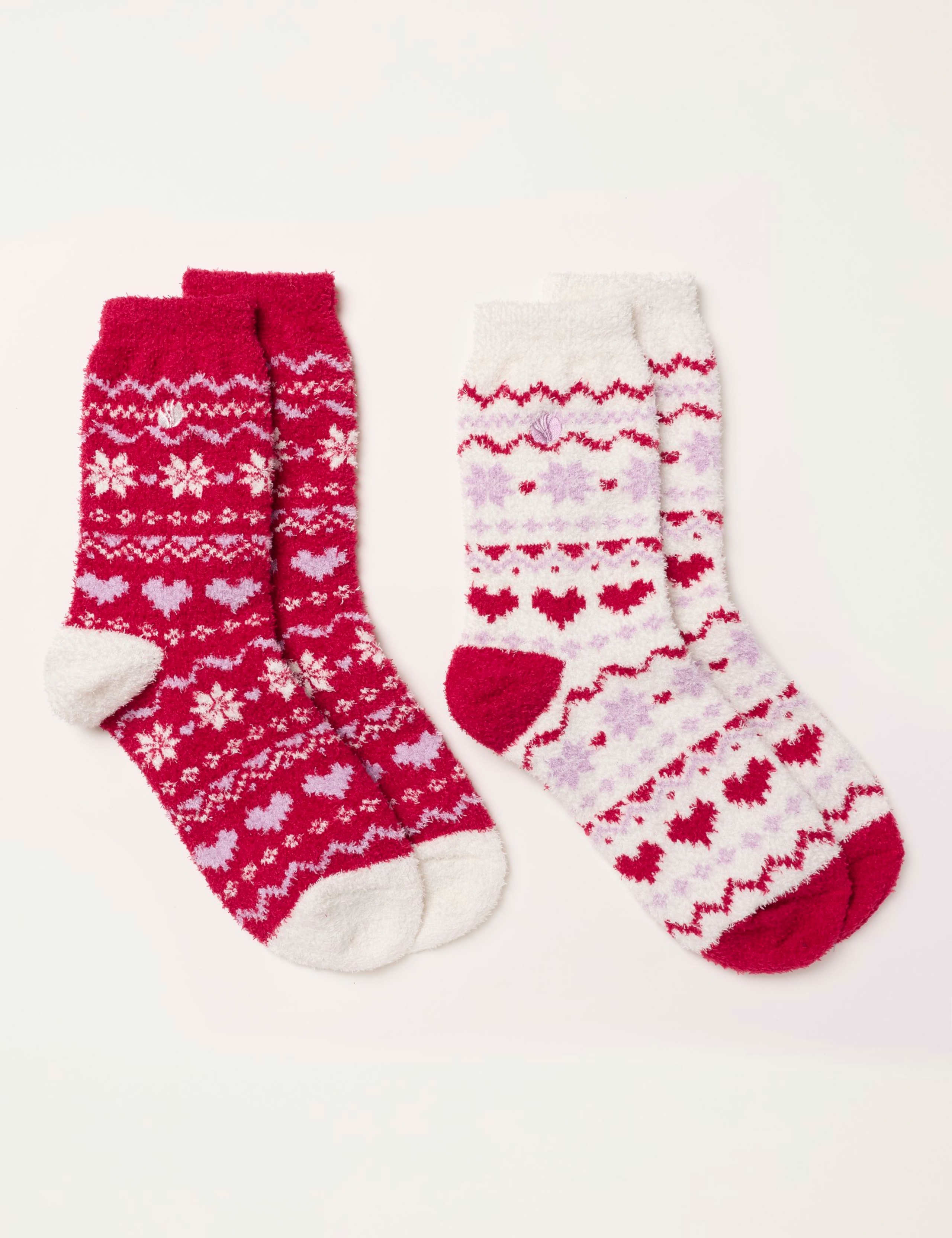 2 Pack Ankle High Socks 1 of 2