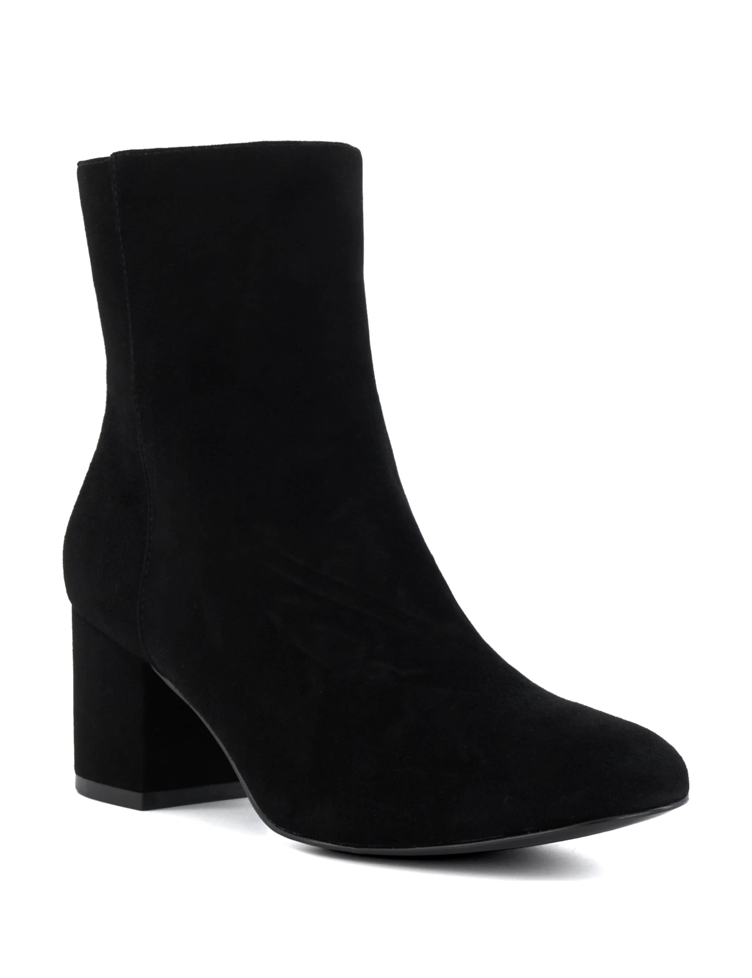 Suede Block Heel Ankle Boots 2 of 4
