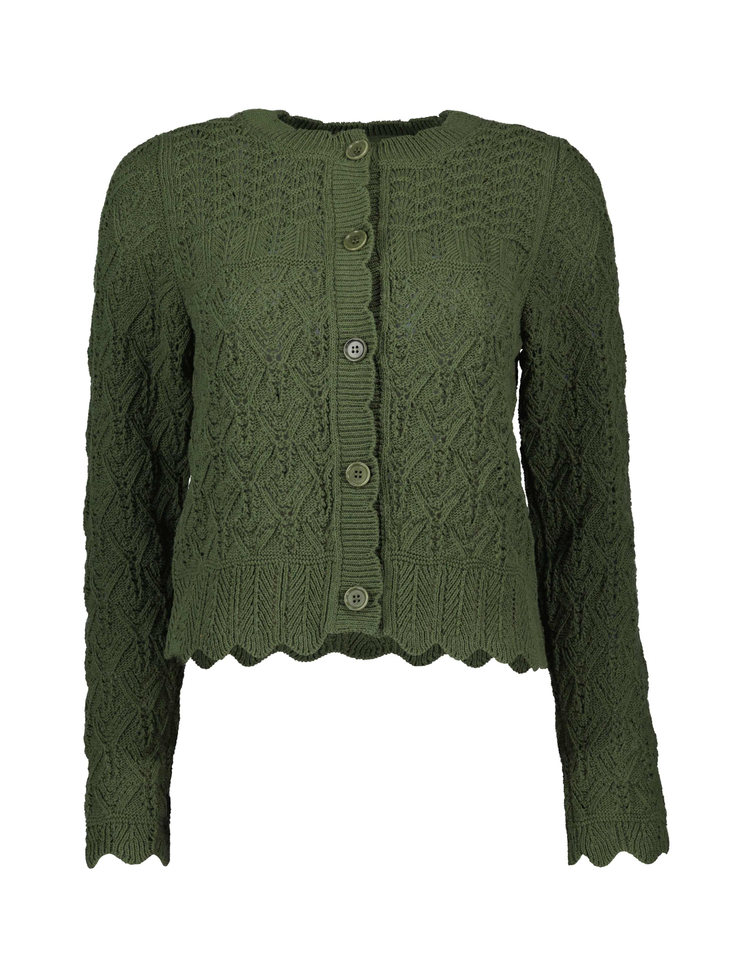 Cotton Rich Textured Cardigan 2 of 6