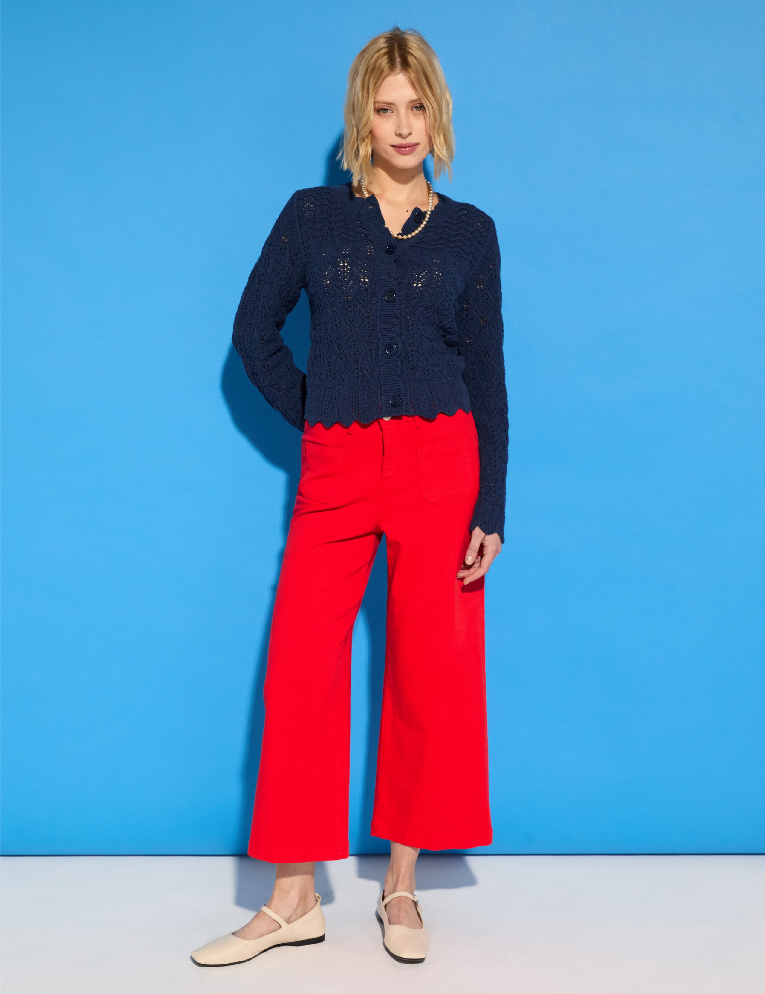Cotton Rich Textured Cardigan 4 of 5