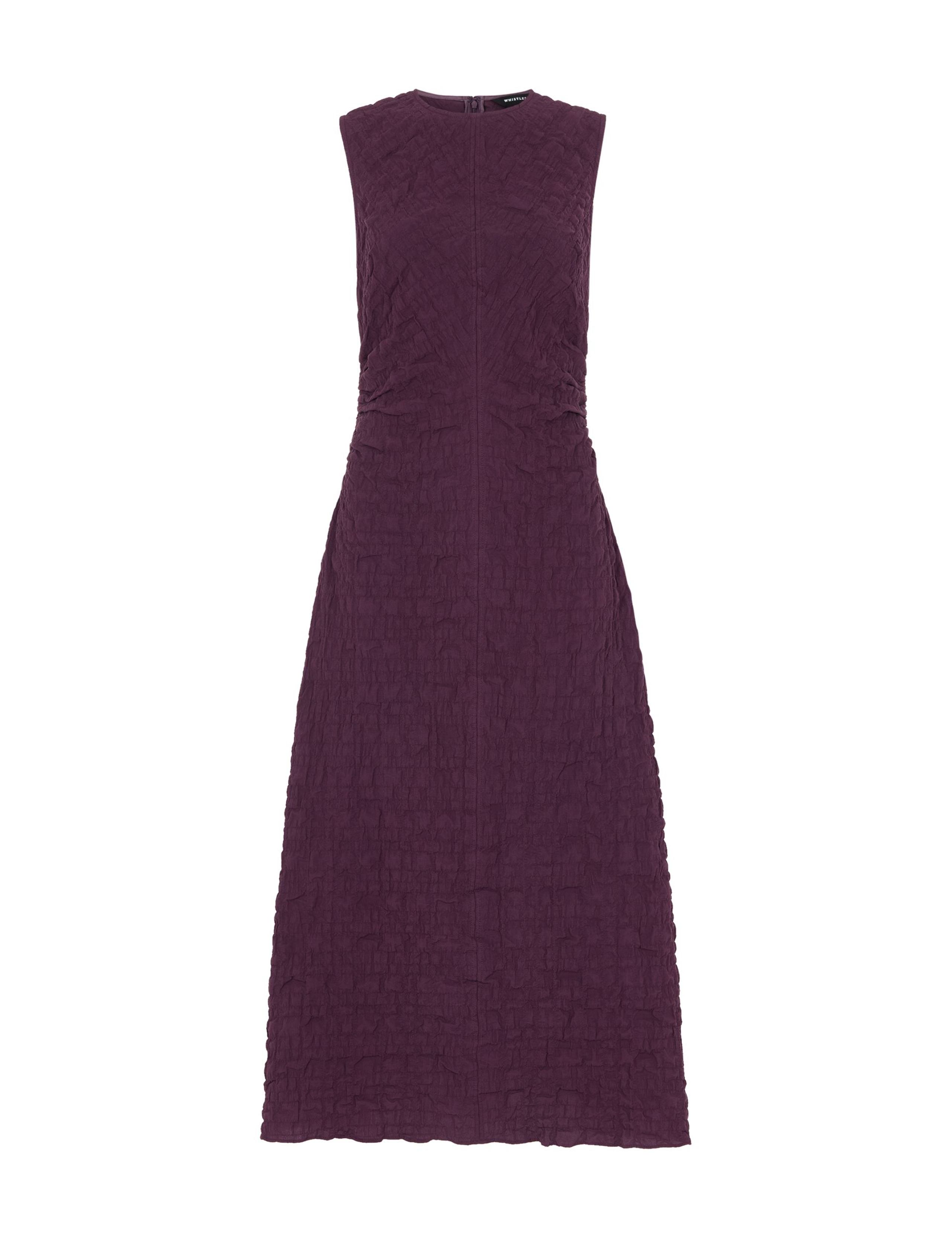 Cotton Rich Textured Midi Column Dress 2 of 4