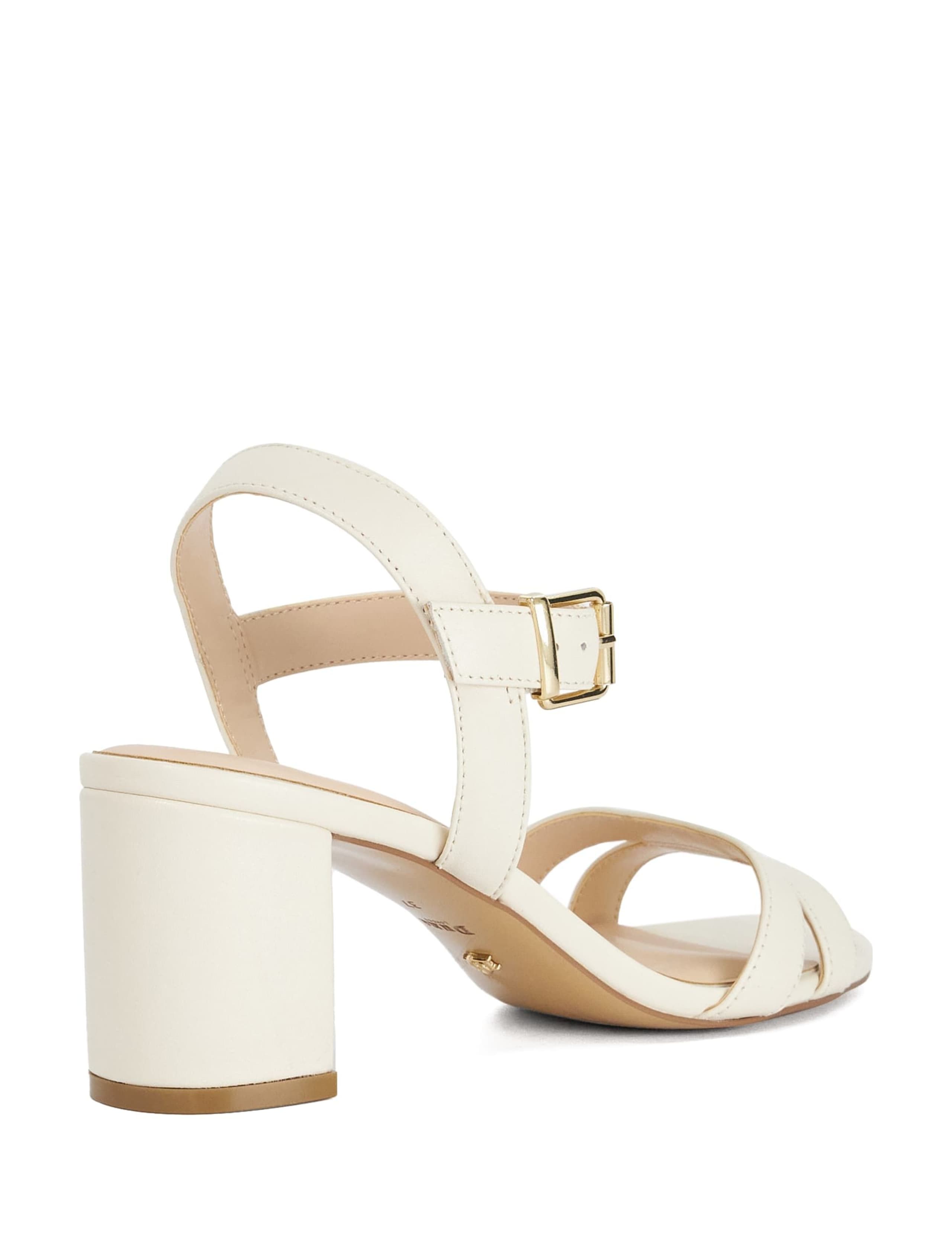 Leather Ankle Strap Block Heel Sandals 4 of 5