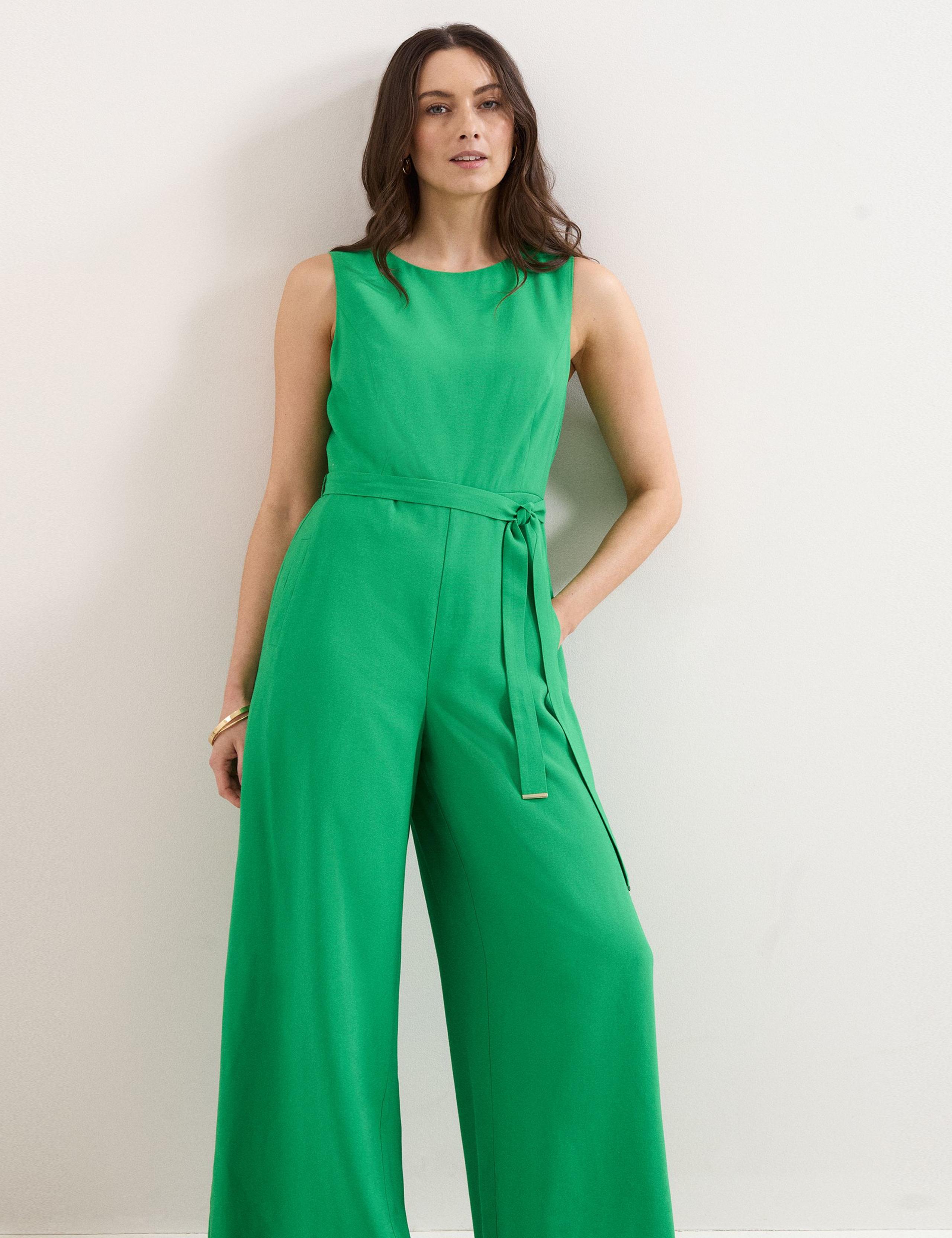 Belted Wide Leg Jumpsuit 4 of 6