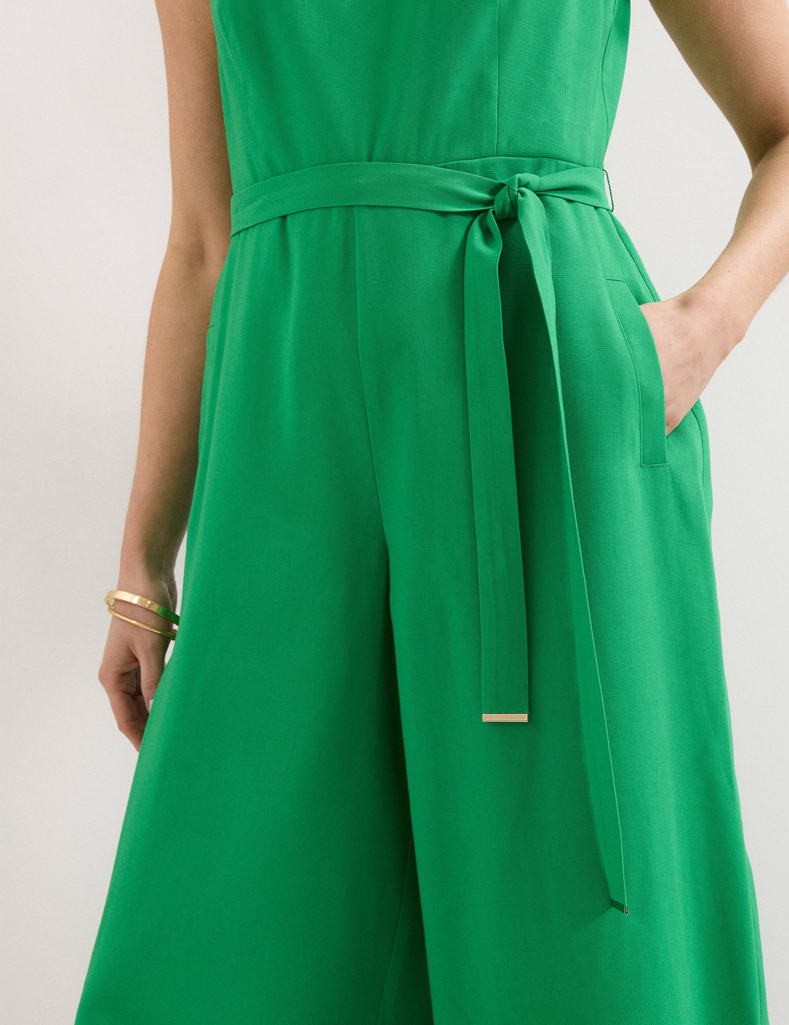 Belted Wide Leg Jumpsuit 5 of 6