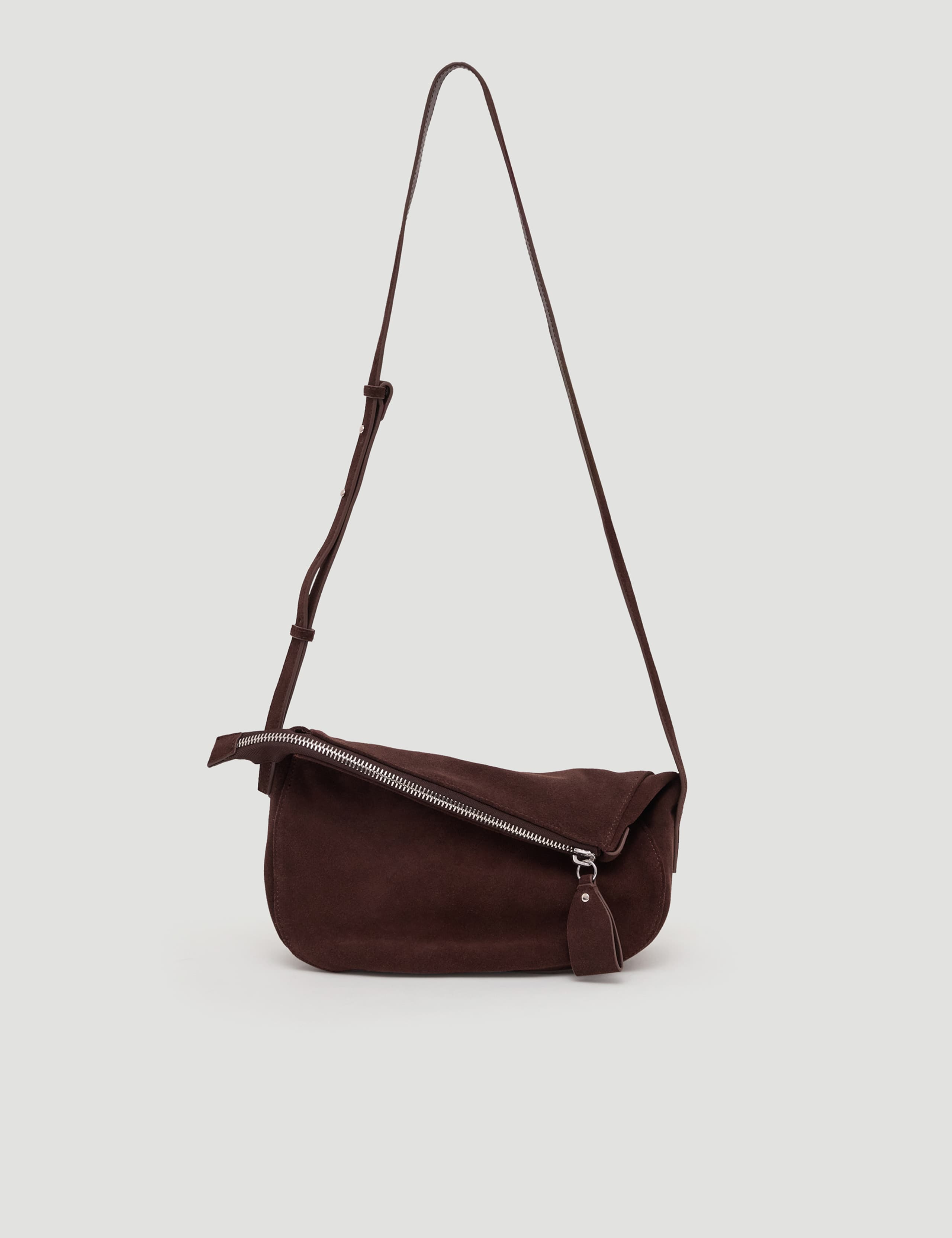 Suede Zip Around Cross Body Bag 1 of 7