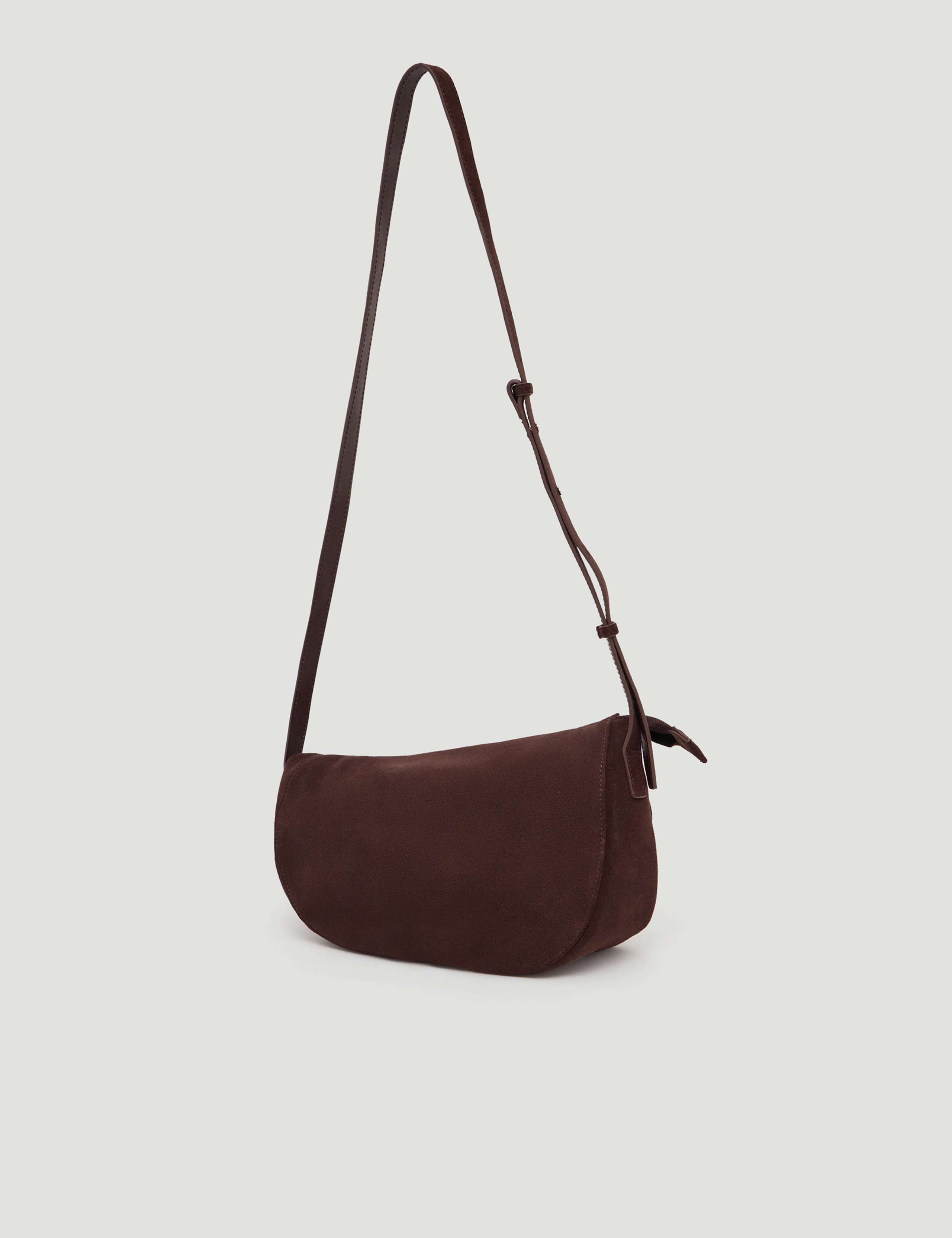 Suede Zip Around Cross Body Bag 2 of 7