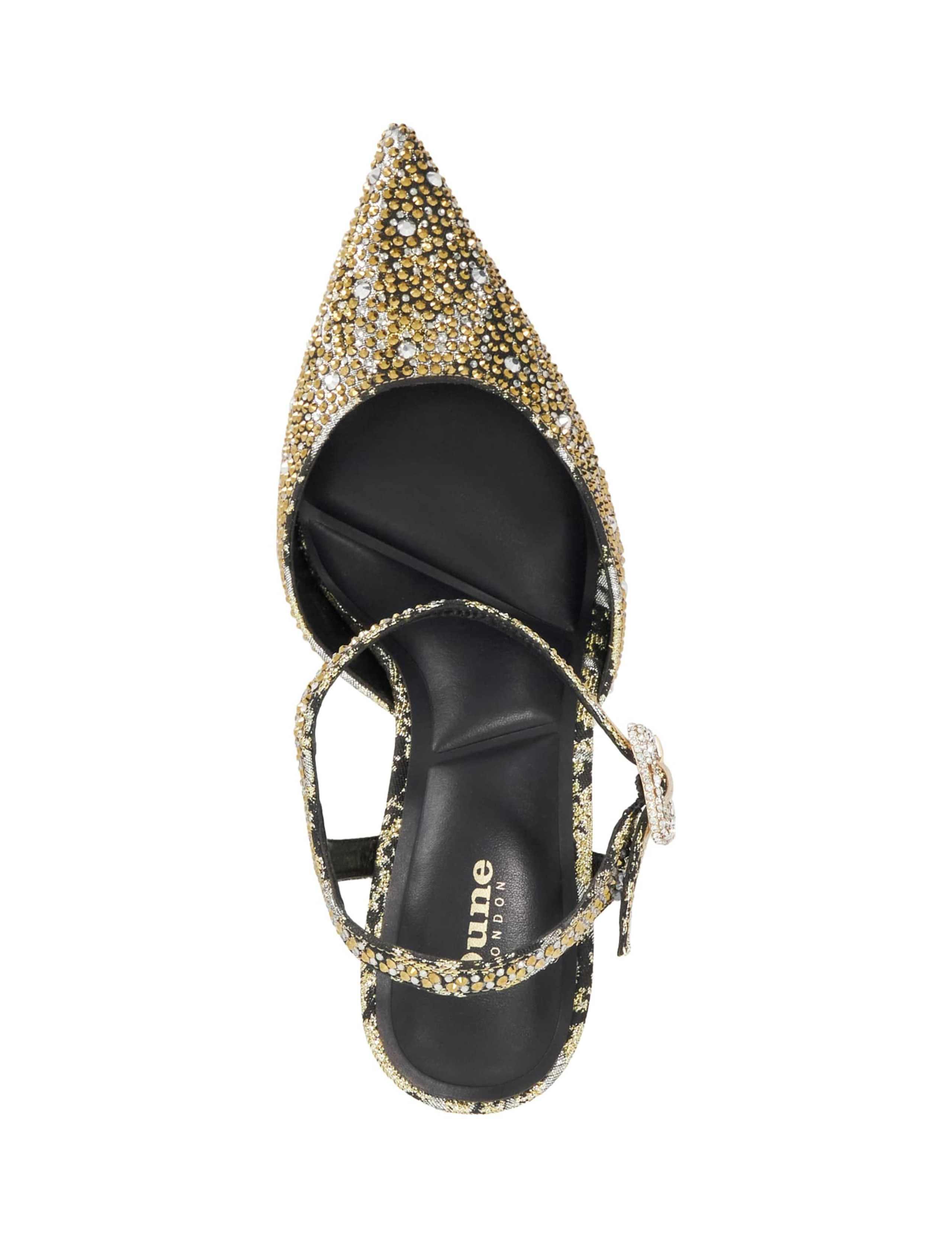 Sparkle Ankle Strap Stiletto Heel Court Shoes 4 of 5