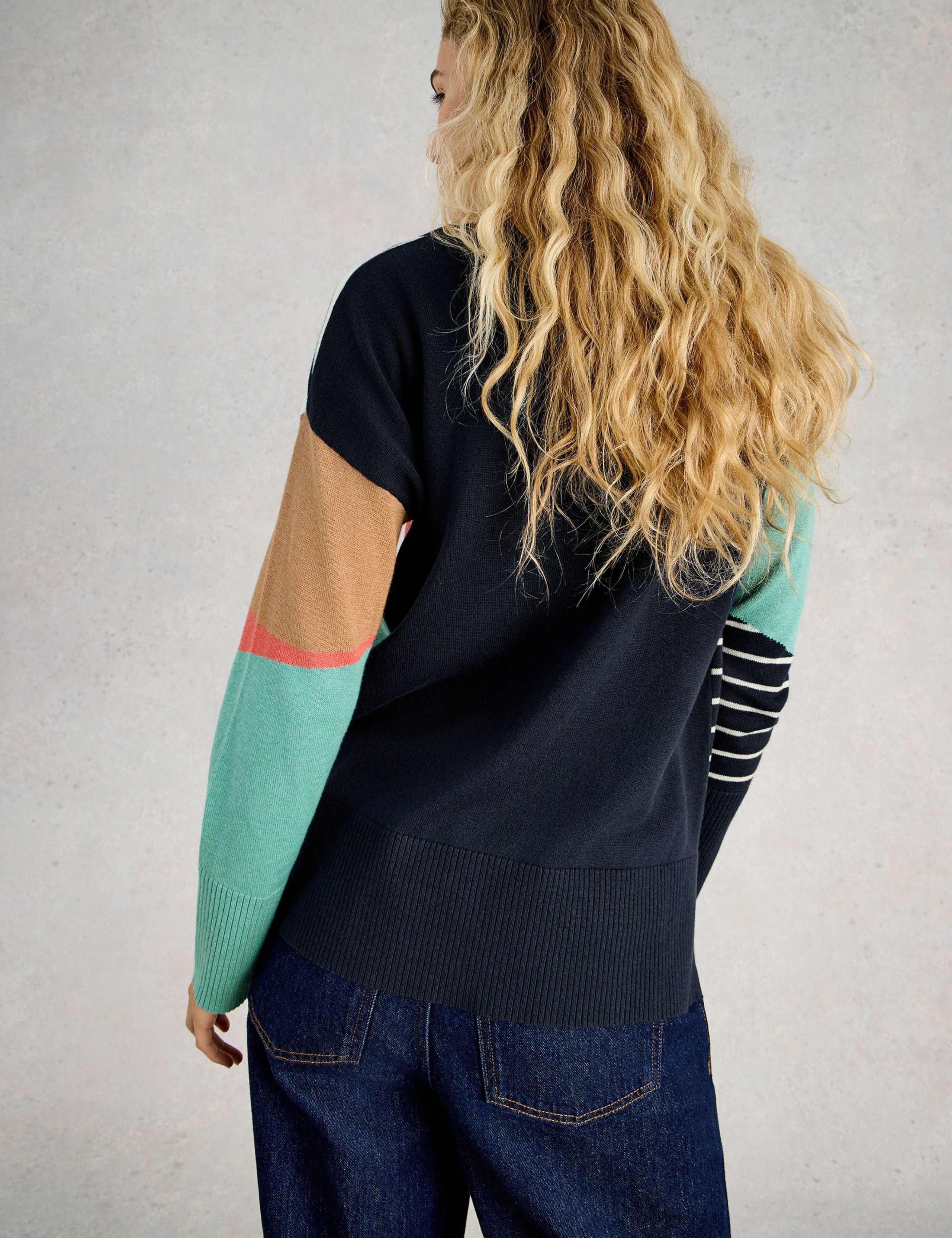 Cotton Rich Abstract Jumper 4 of 6