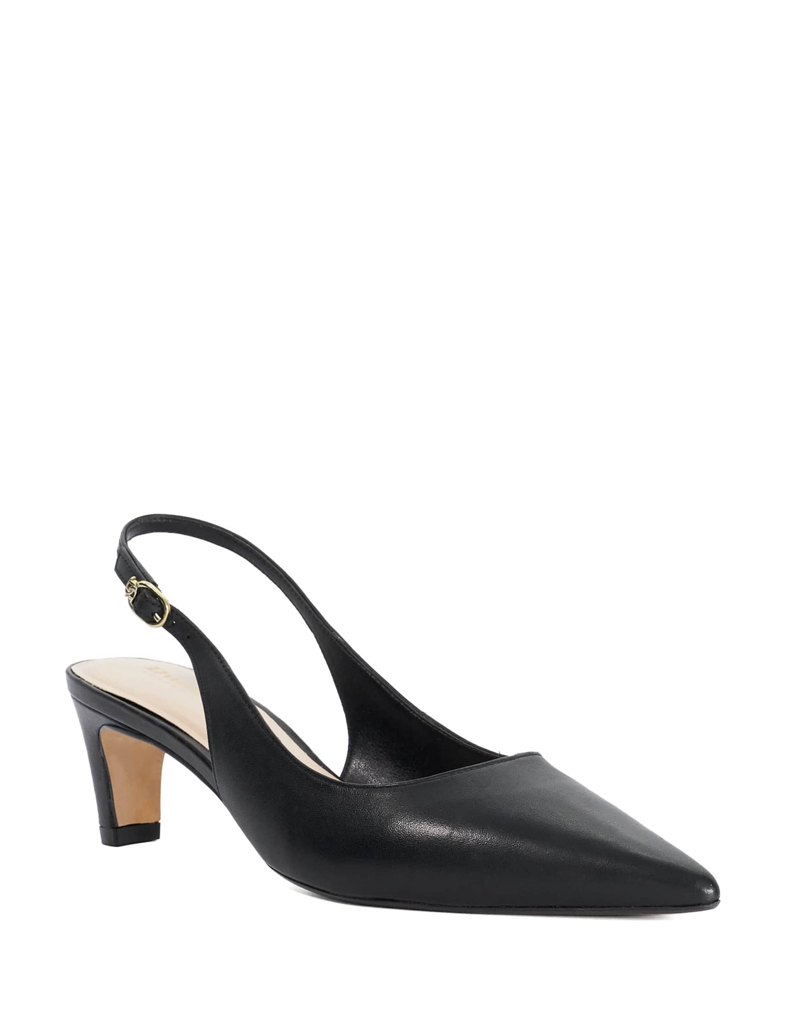 Leather Pointed Slingback Shoes 2 of 6