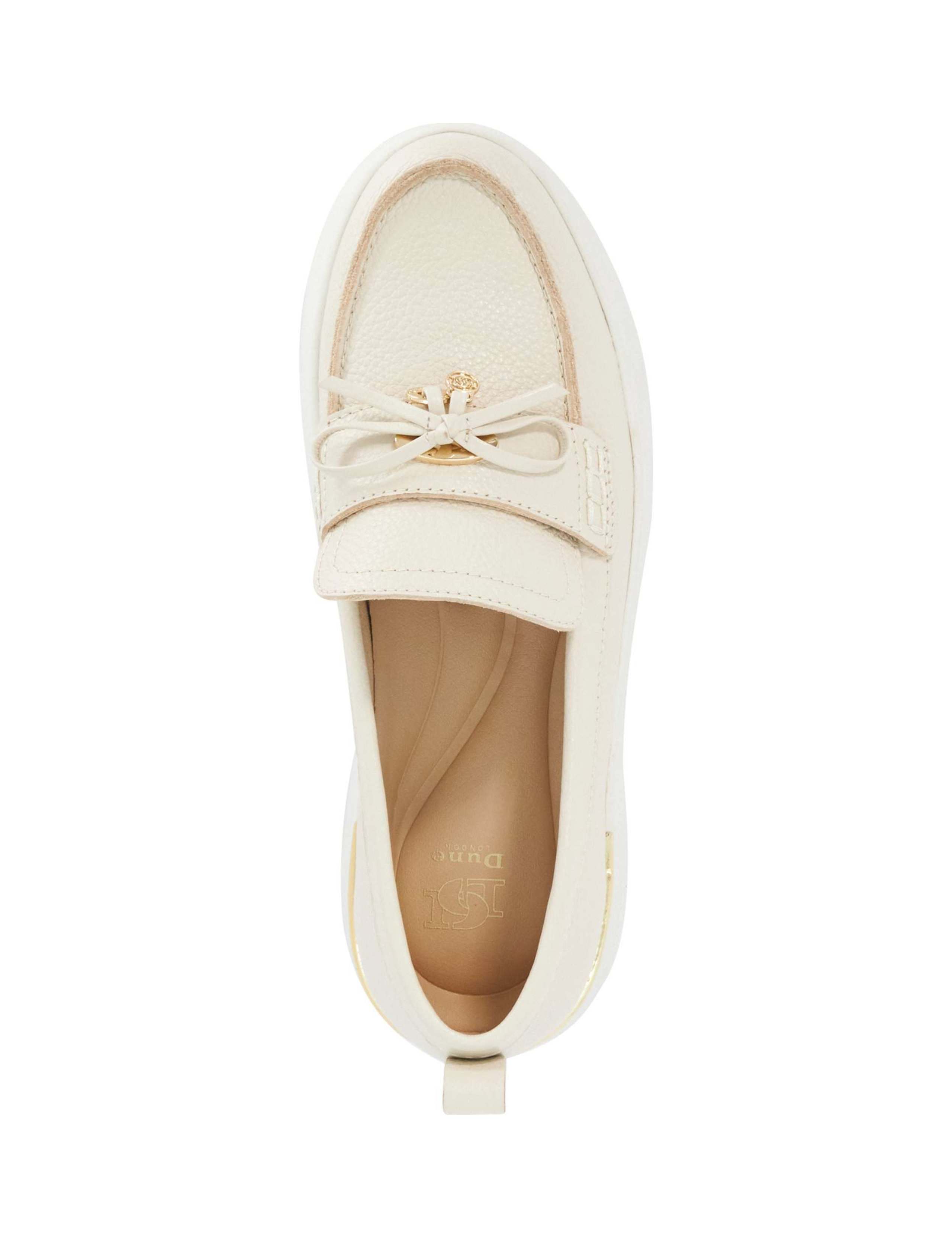 Leather Bow Flatform Loafers 2 of 6