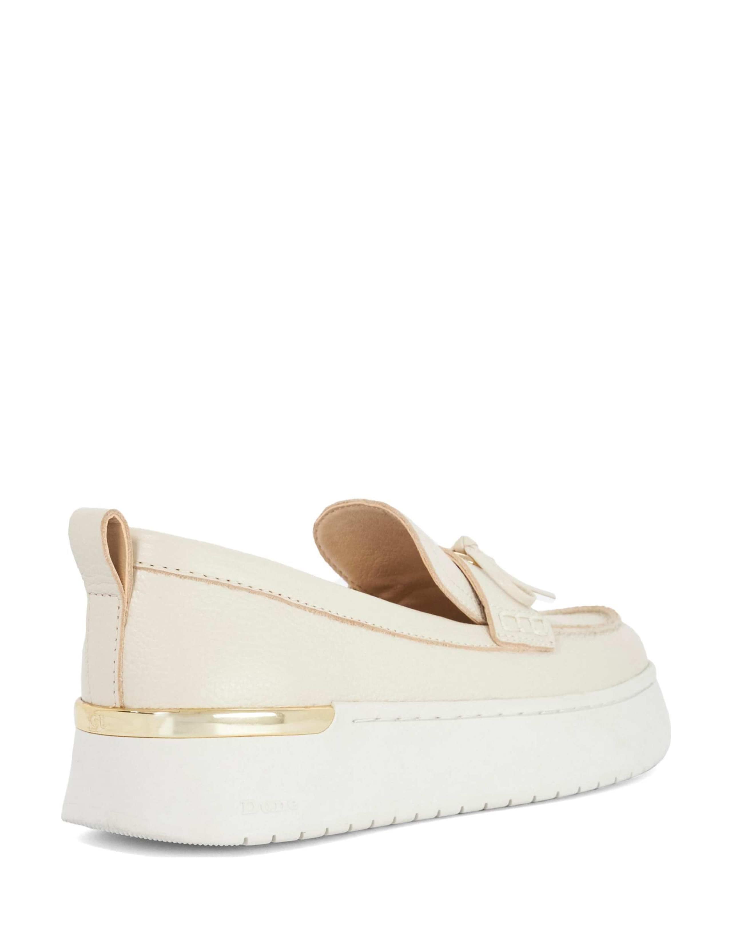Leather Bow Flatform Loafers 3 of 6