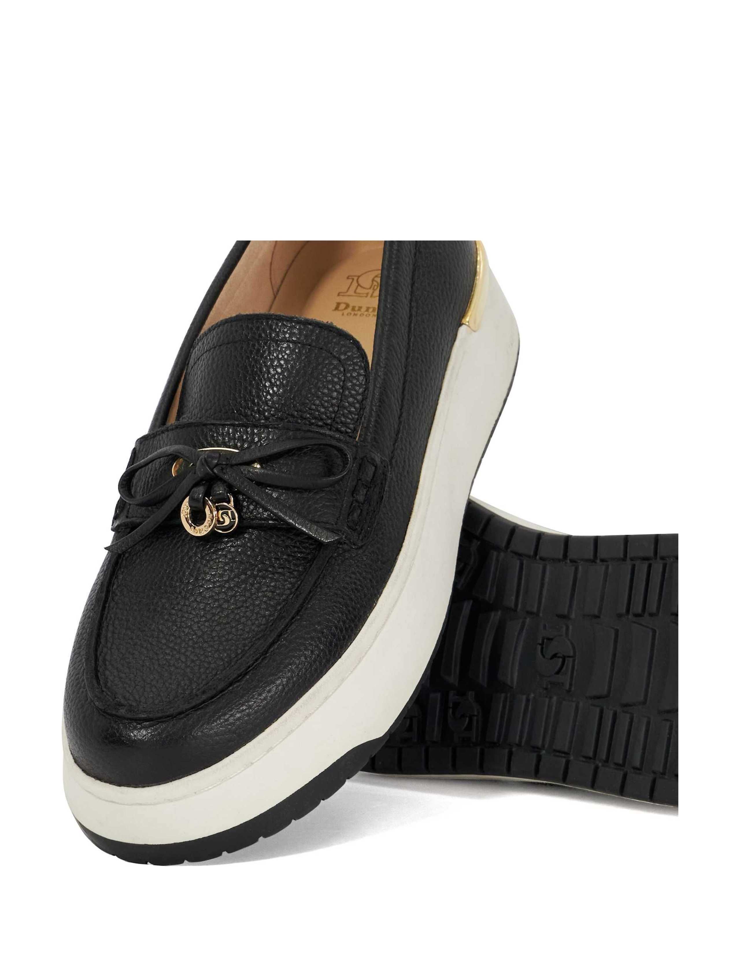 Leather Bow Flatform Loafers 6 of 6