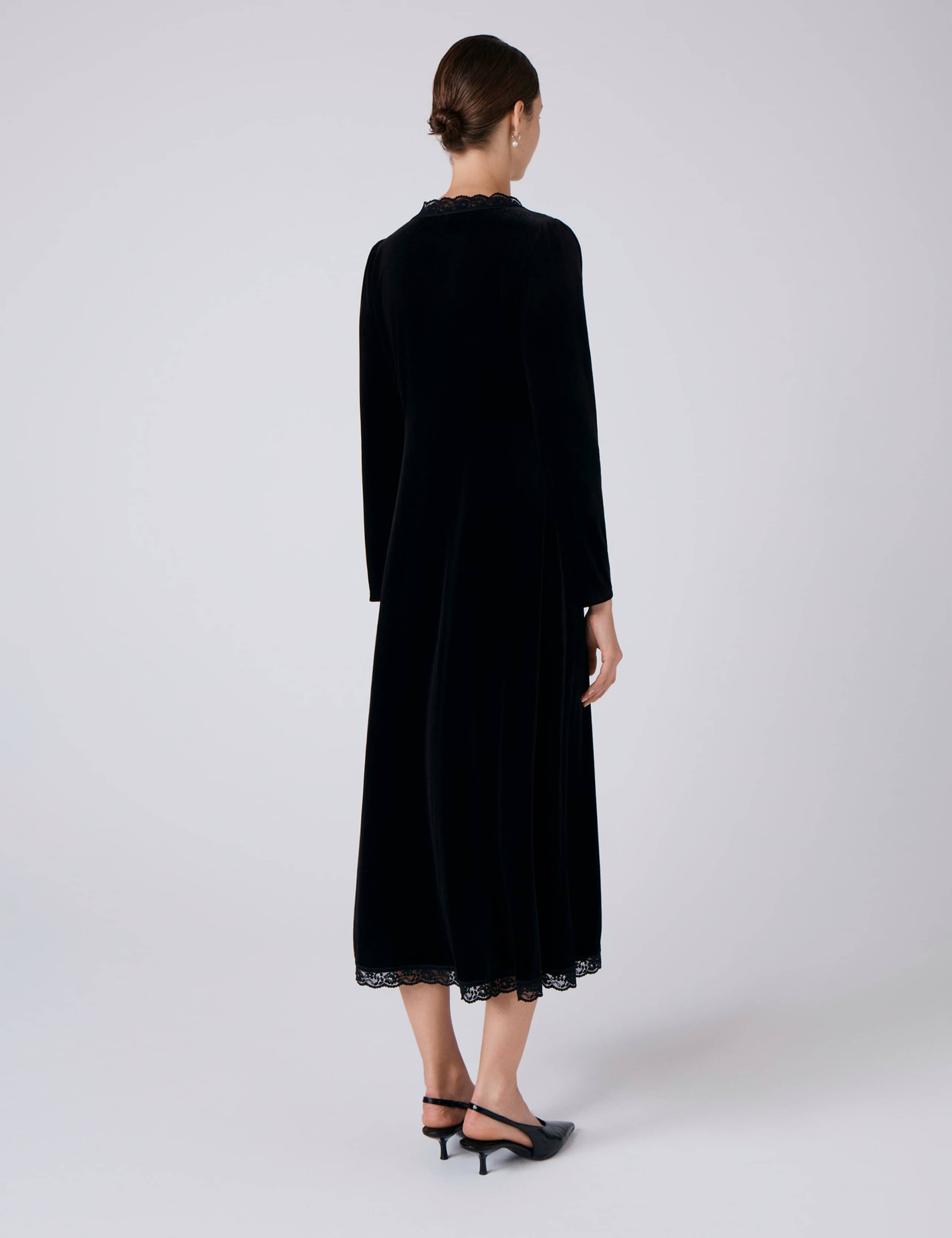 Velvet Midi Tea Dress 3 of 5