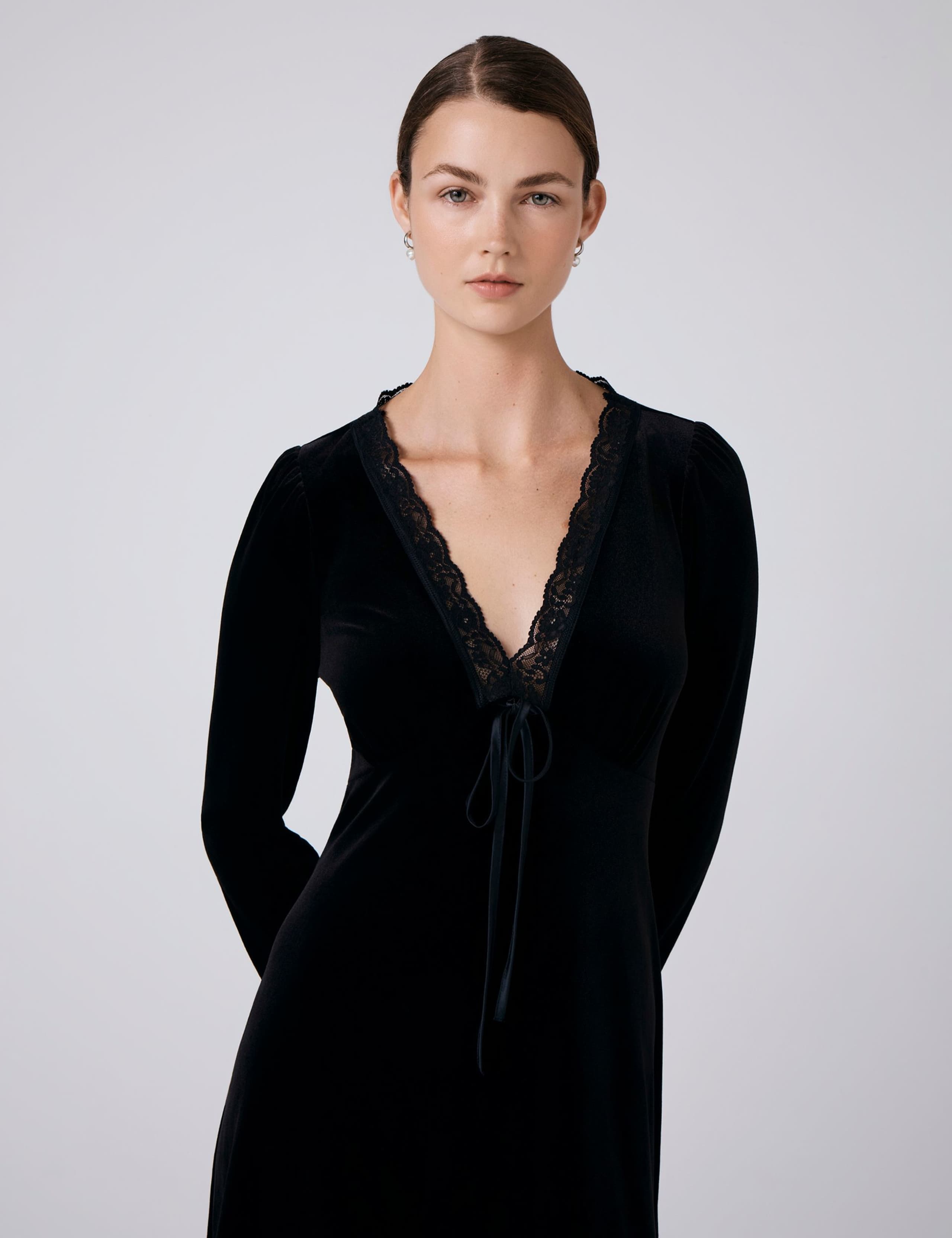 Velvet Midi Tea Dress 4 of 5