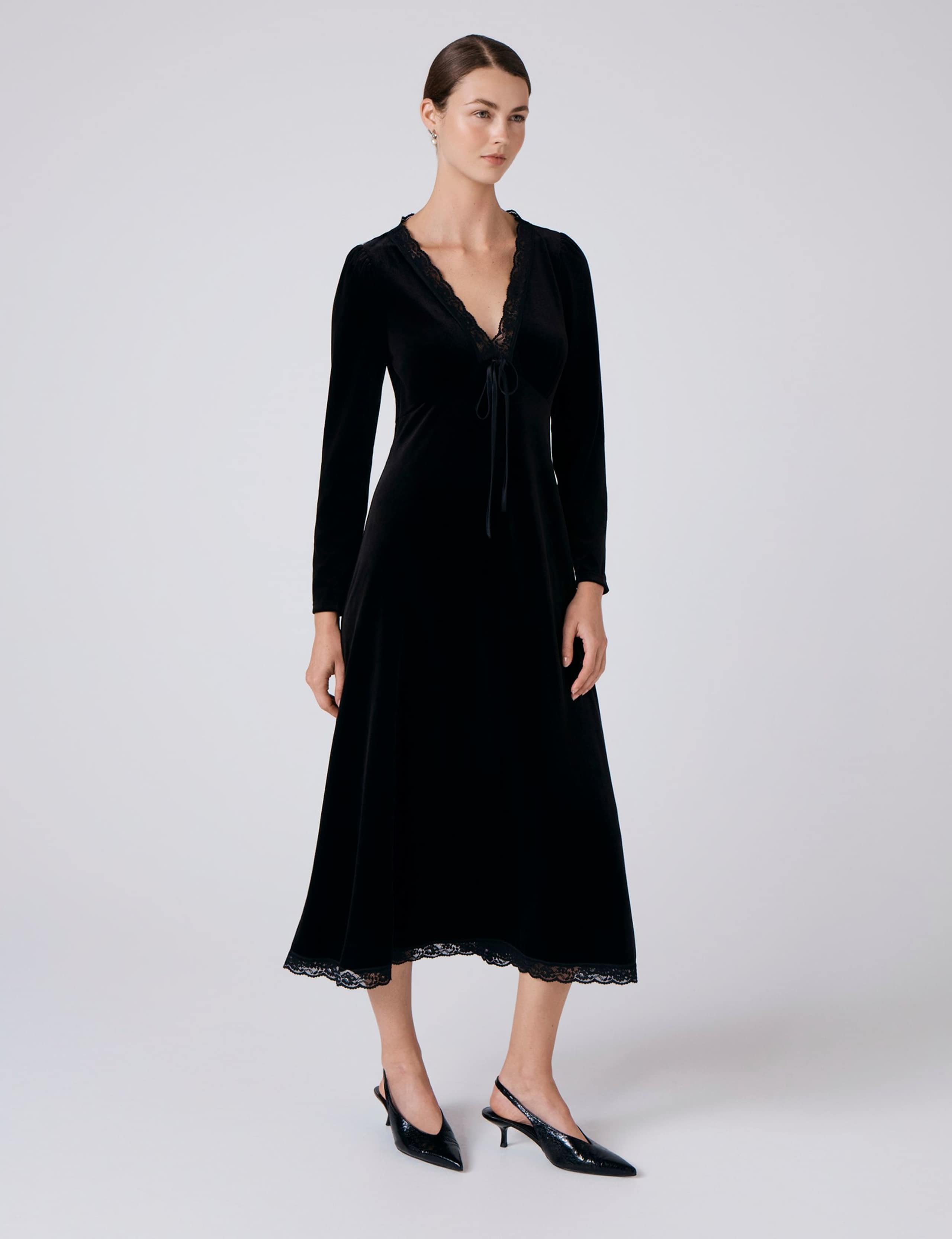 Velvet Midi Tea Dress 5 of 5