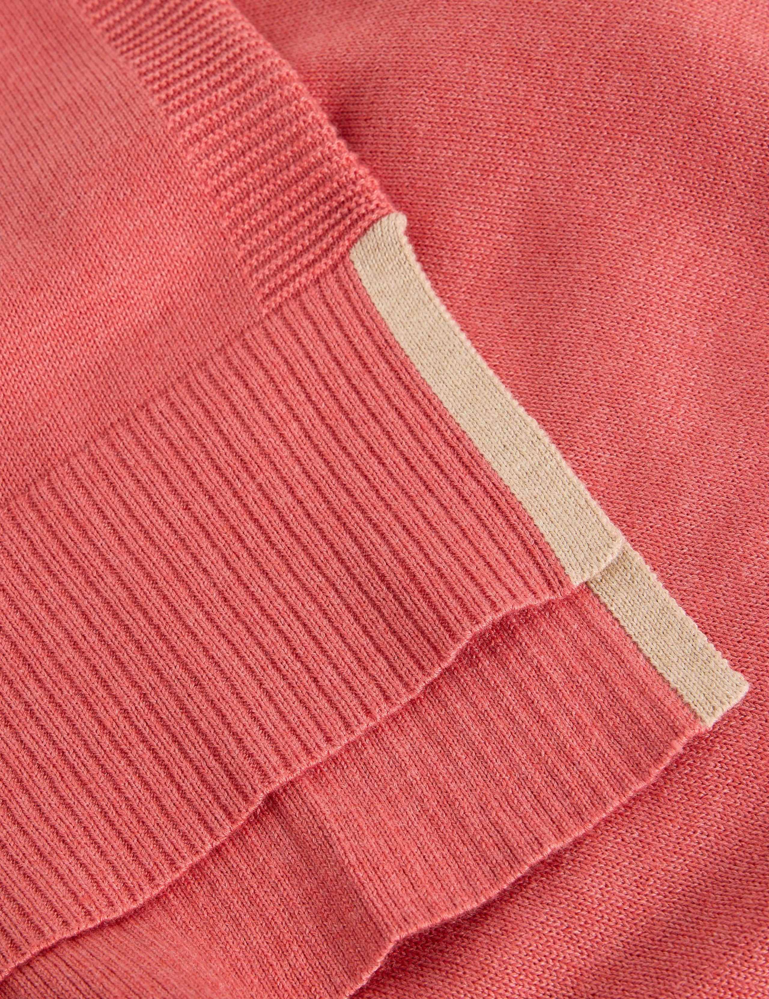 Cotton Rich Crew Neck Stepped Hem Jumper 6 of 6