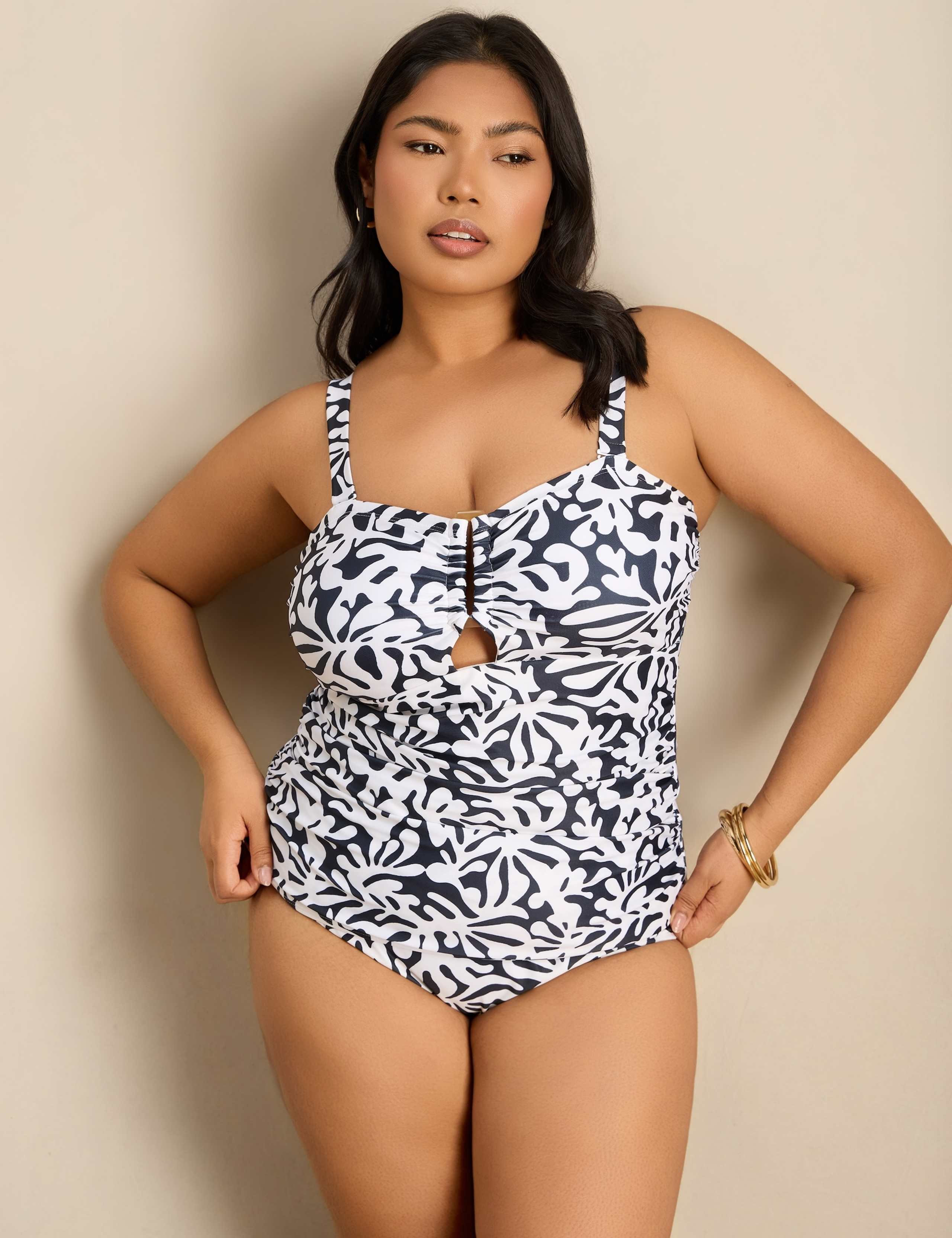 Printed High Waisted Bikini Bottoms 3 of 5