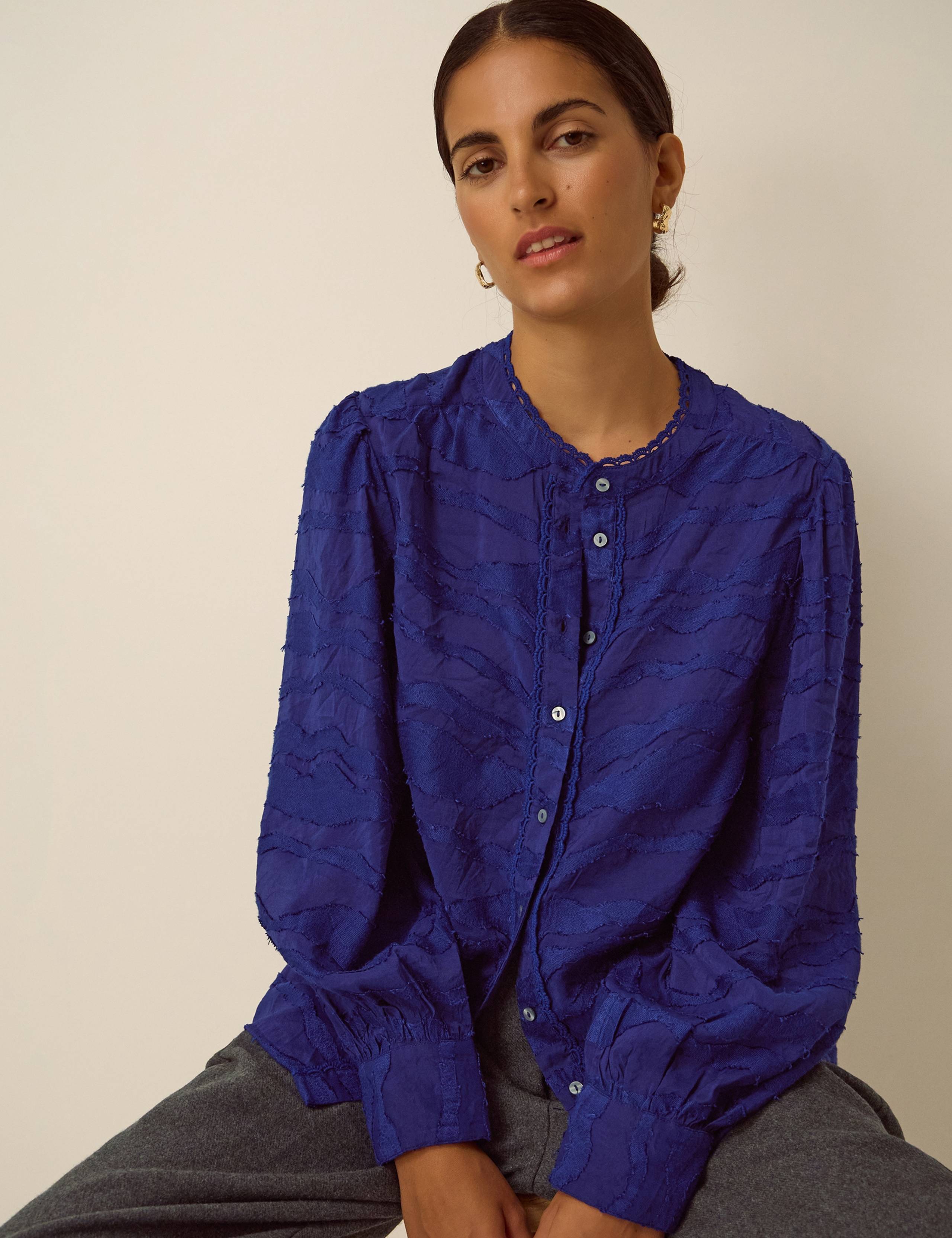 Jacquard Crew Neck Top 1 of 4