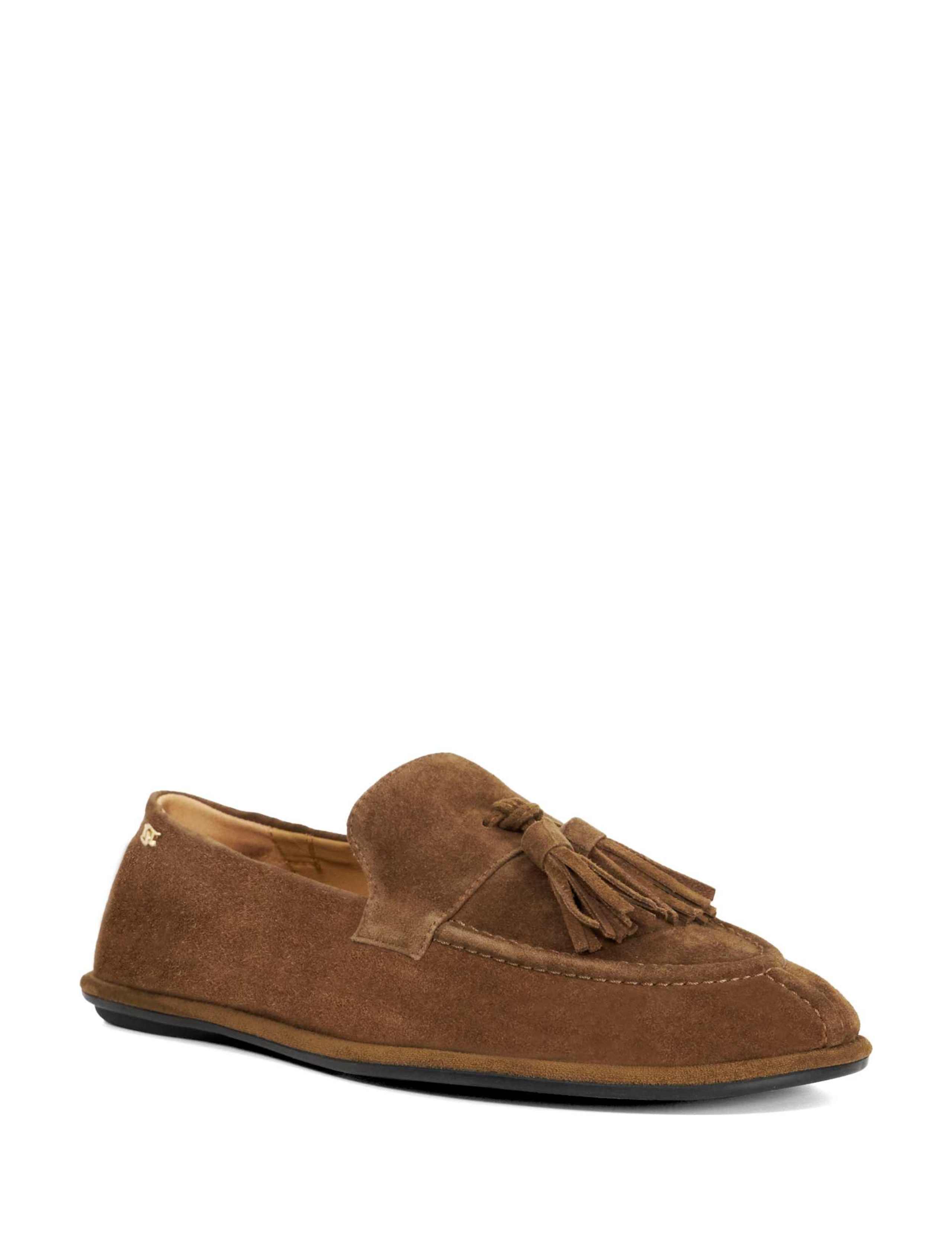 Suede Tassle Flat Round Toe Loafers 2 of 3