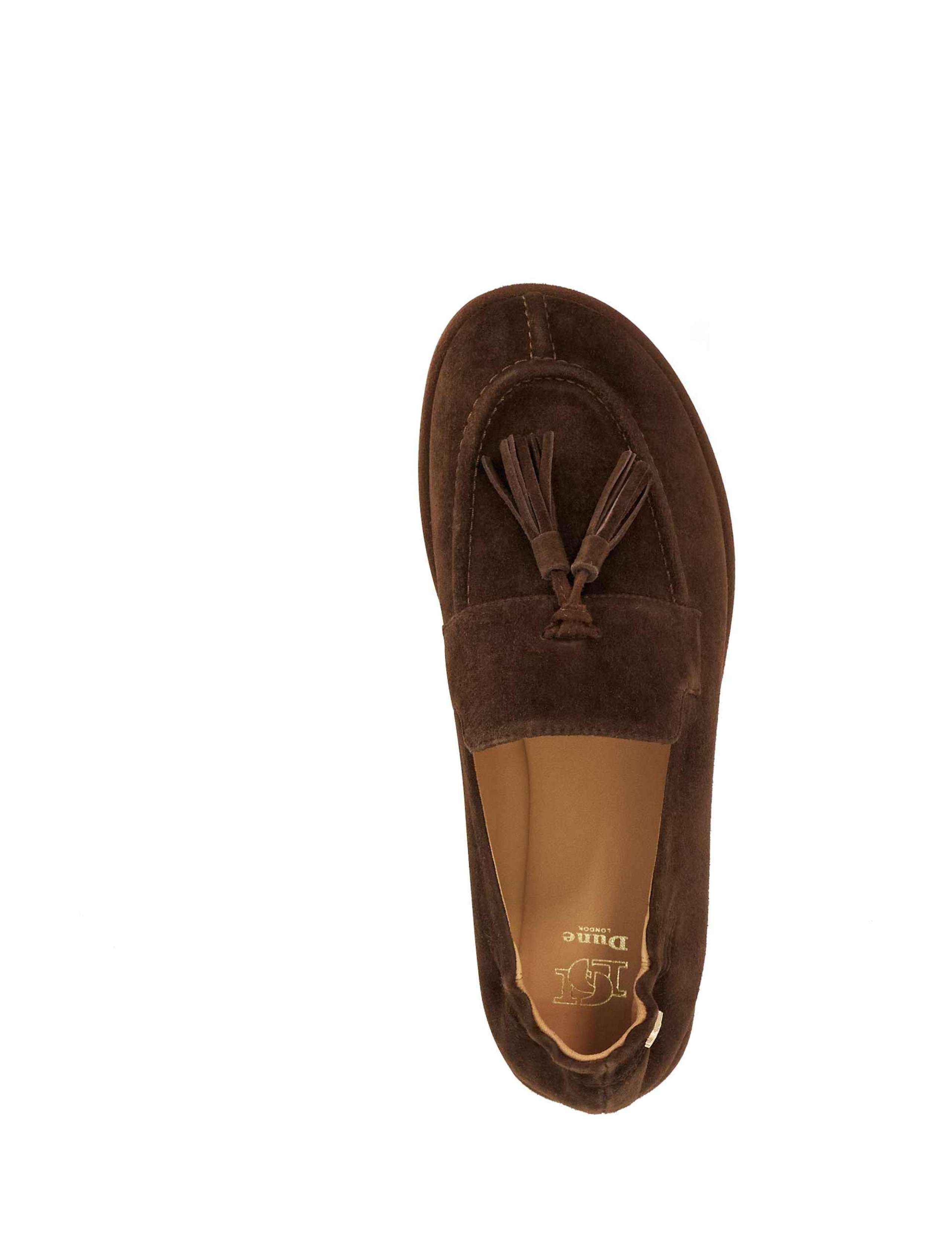 Suede Tassle Flat Round Toe Loafers 2 of 6