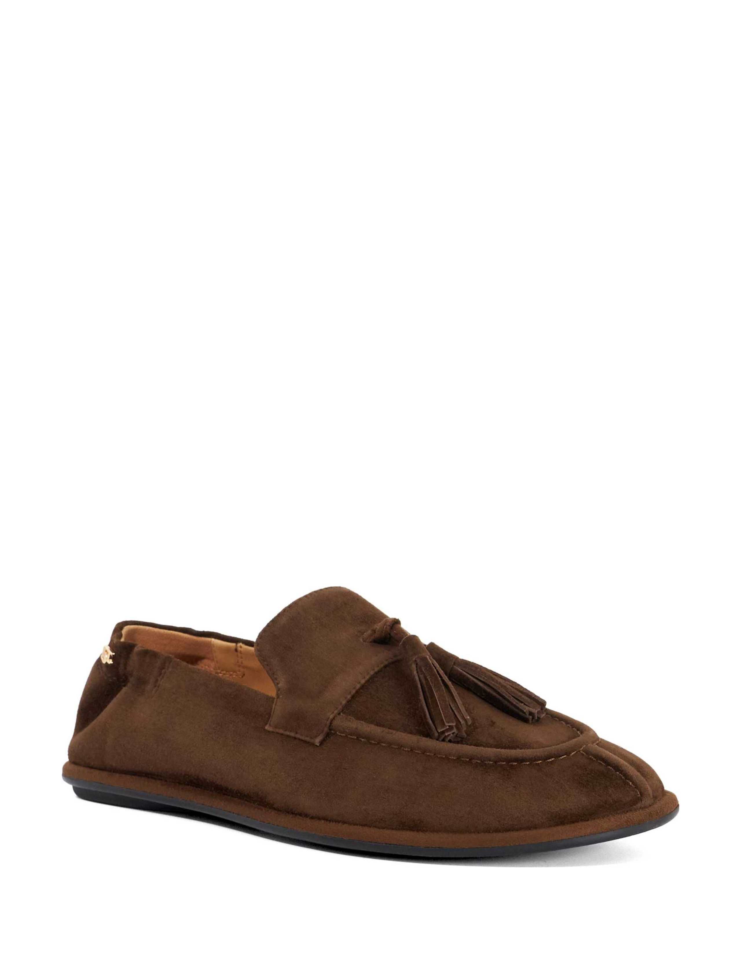 Suede Tassle Flat Round Toe Loafers 4 of 6