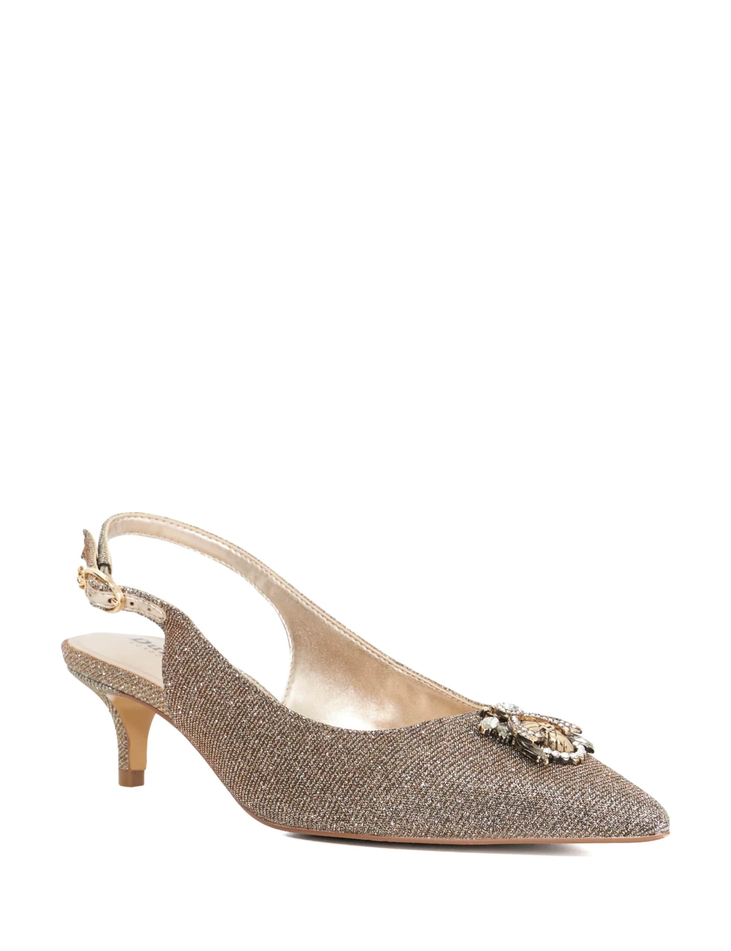 Metallic Pointed Toe Court Shoes 2 of 5