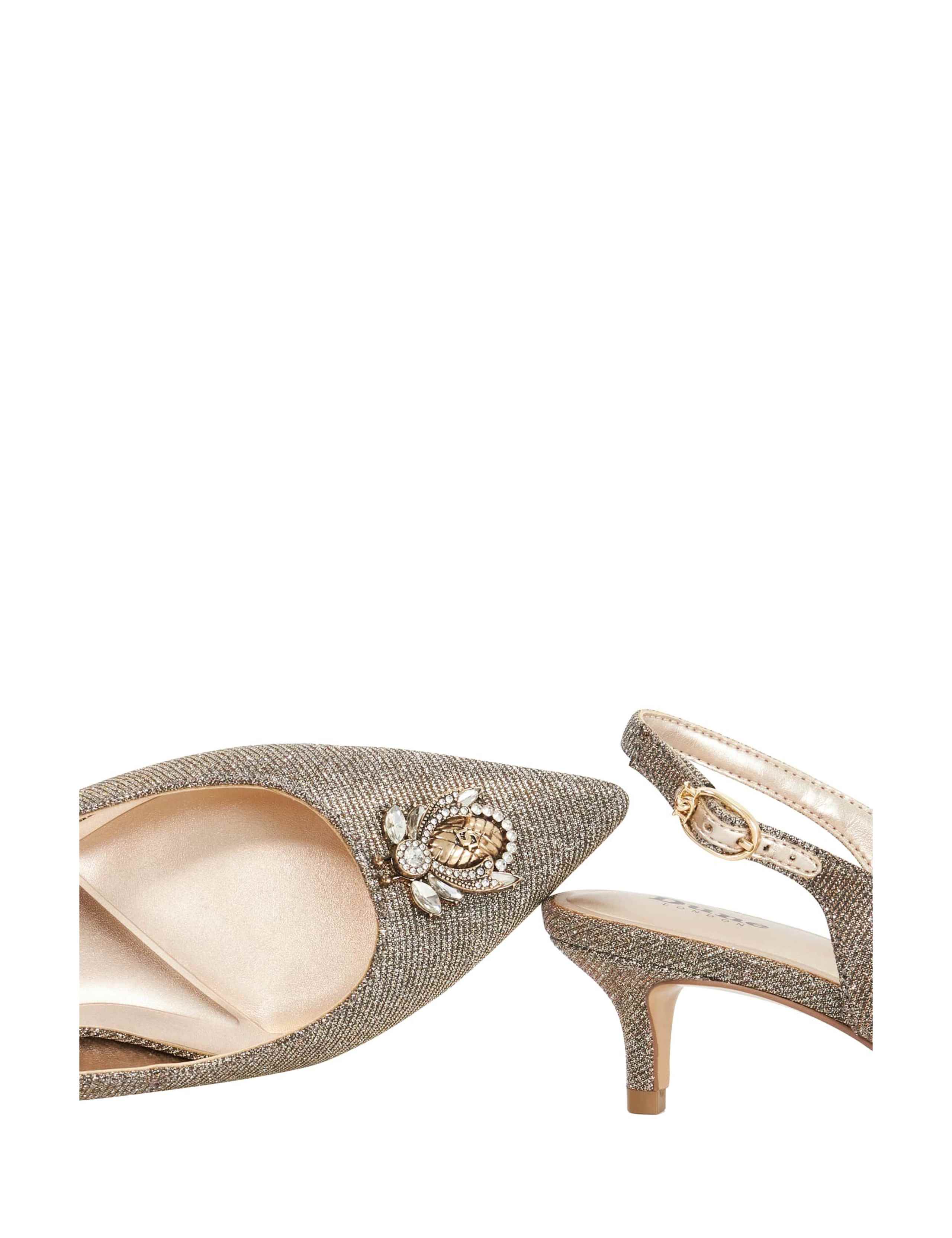 Metallic Pointed Toe Court Shoes 5 of 5