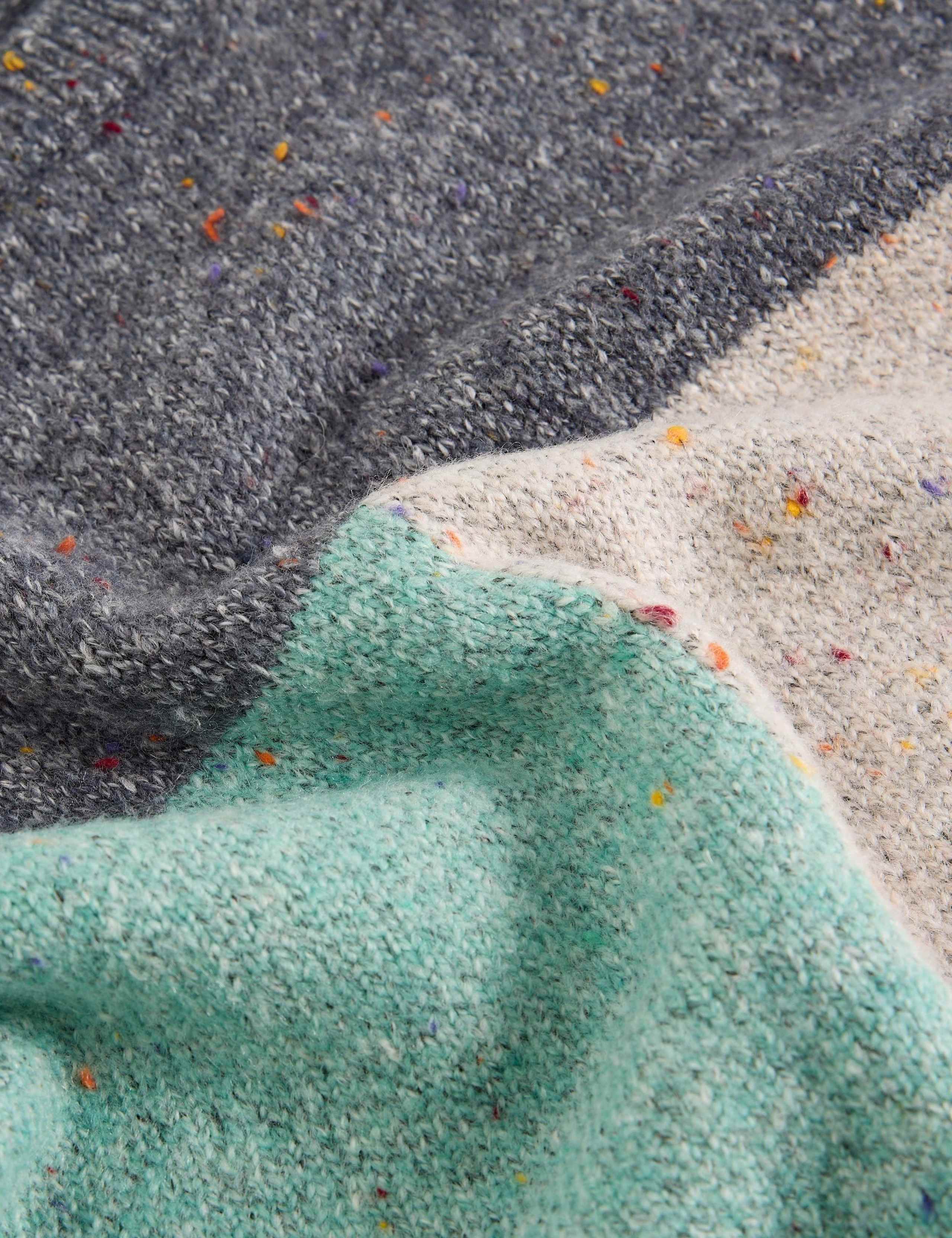 Colour Block Crew Neck Jumper with Cotton 5 of 6