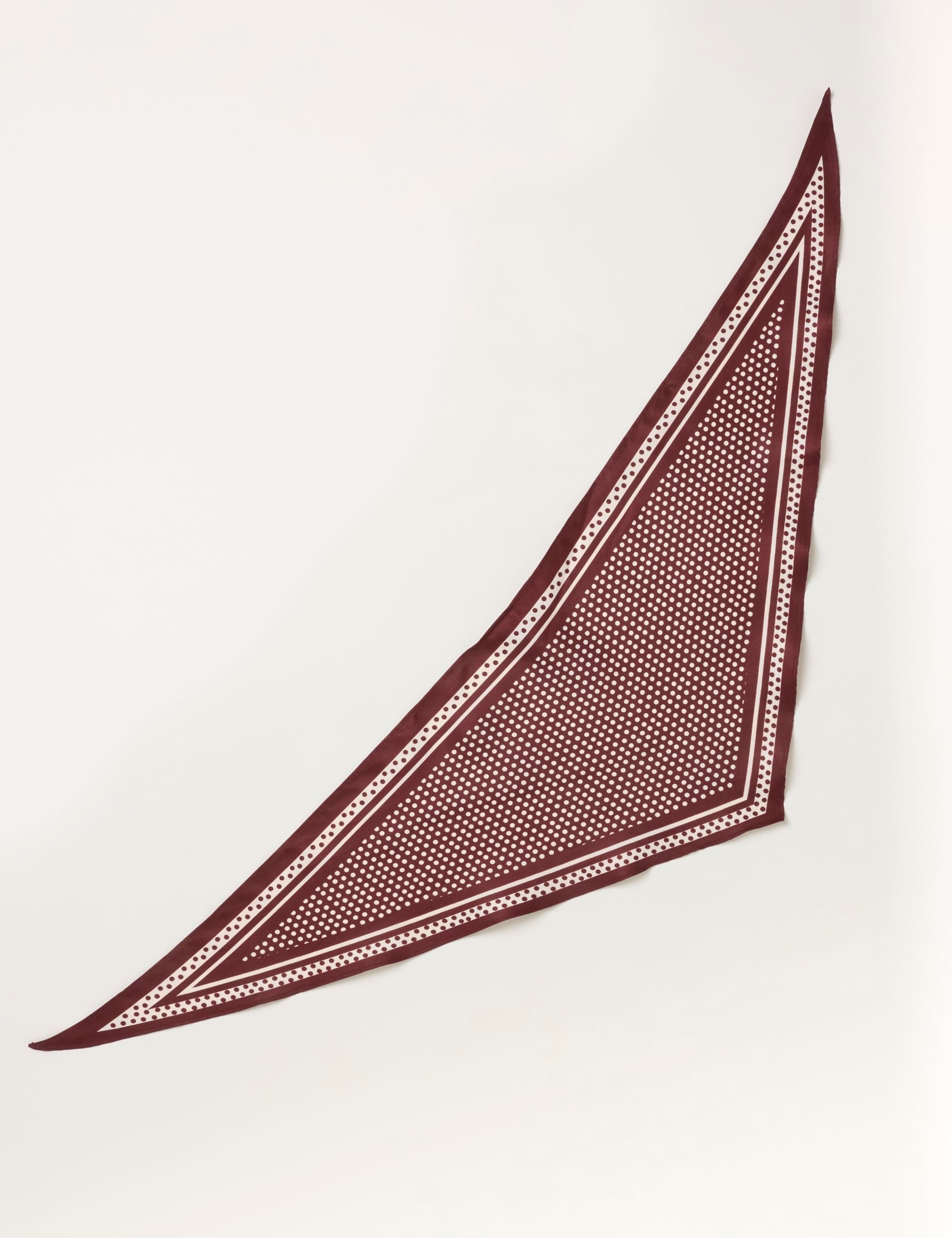 Satin Polka Dot Triangle Scarf 2 of 3