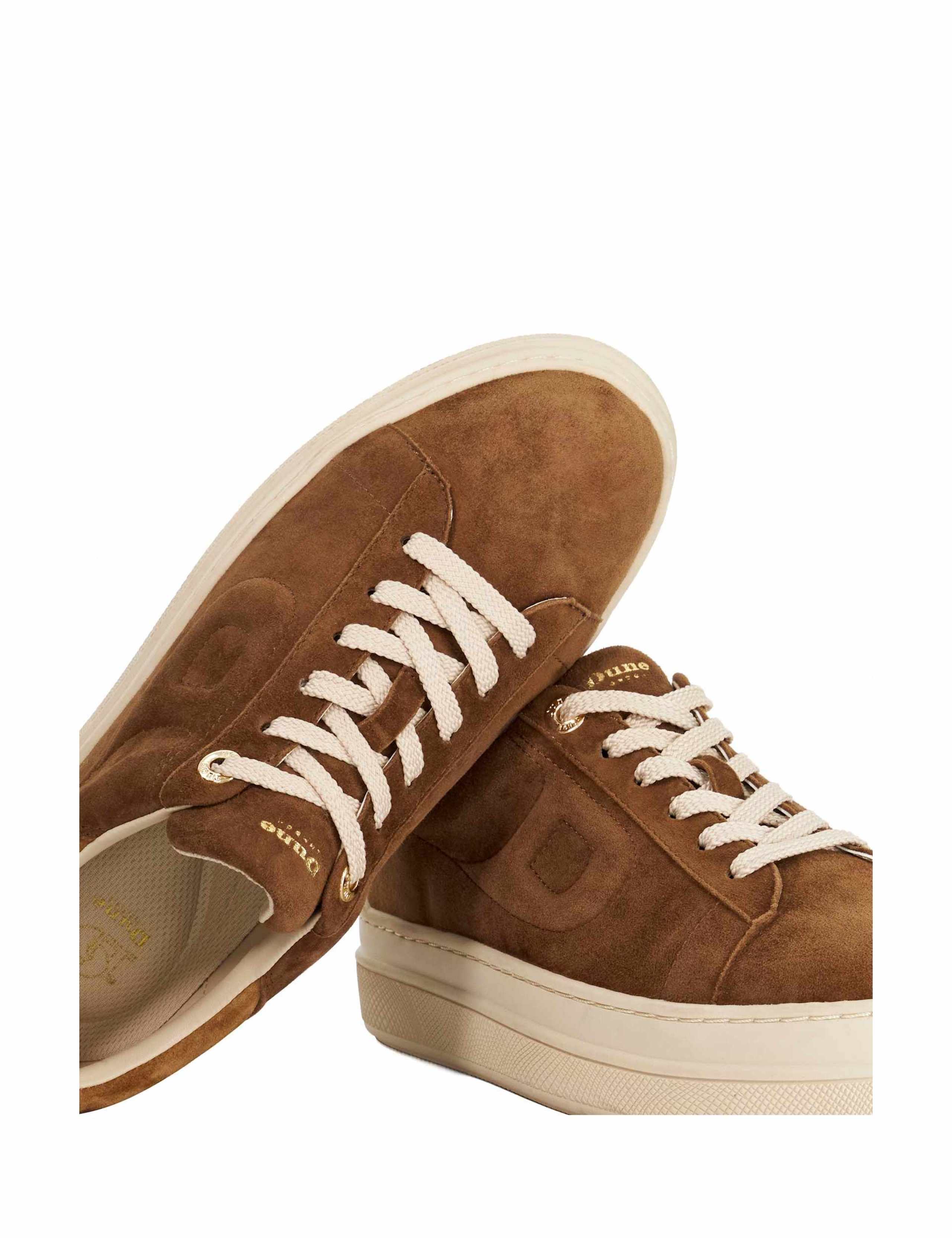 Suede Lace Up Flatform Trainers 5 of 5