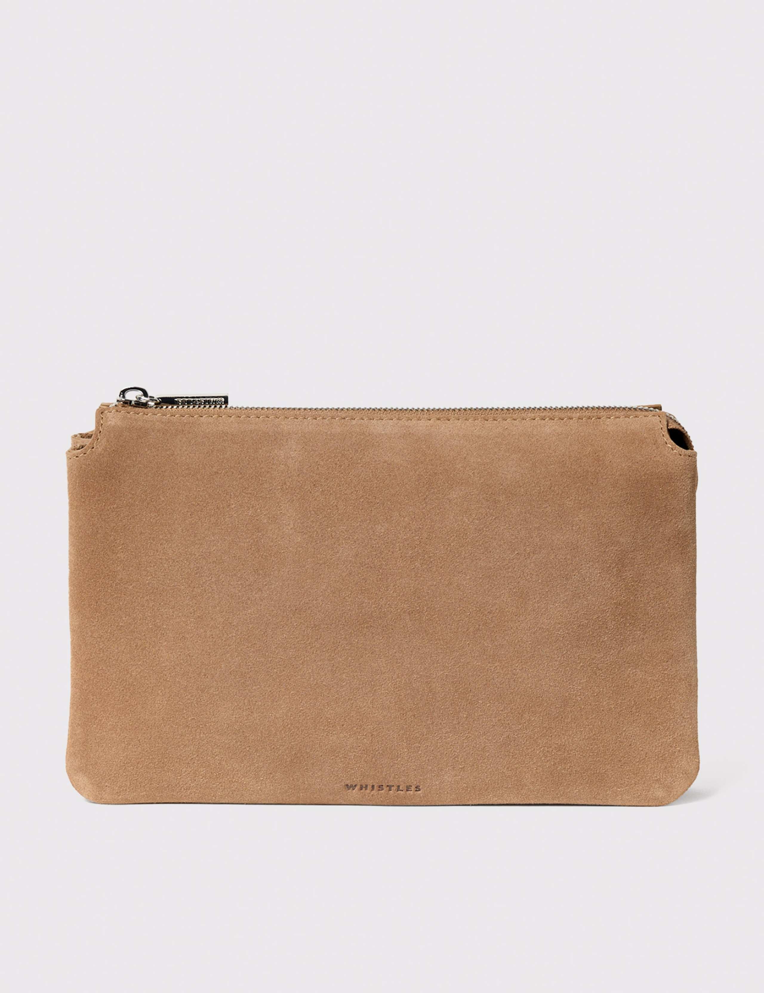 Suede Clutch Bag 1 of 5