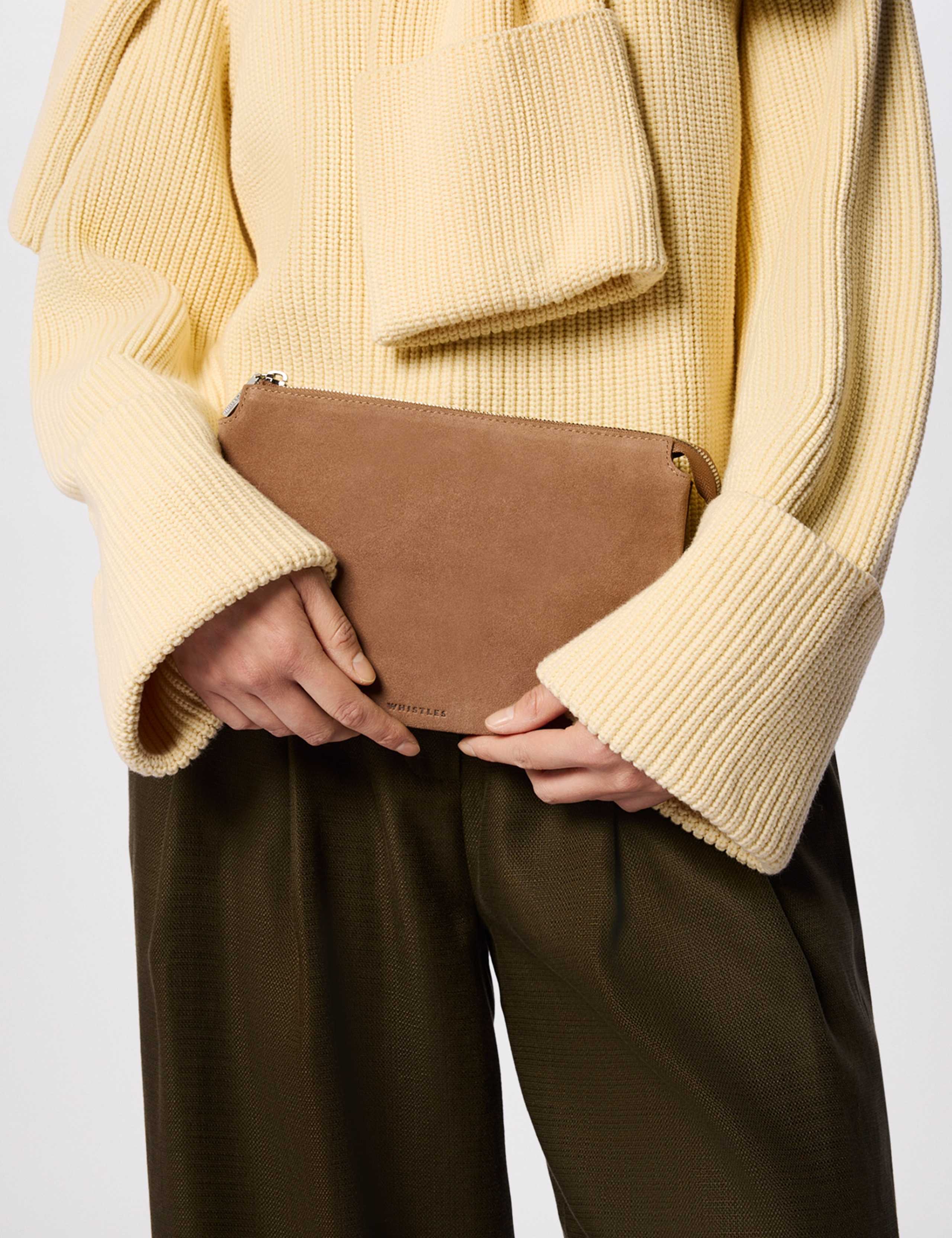 Suede Clutch Bag 4 of 5