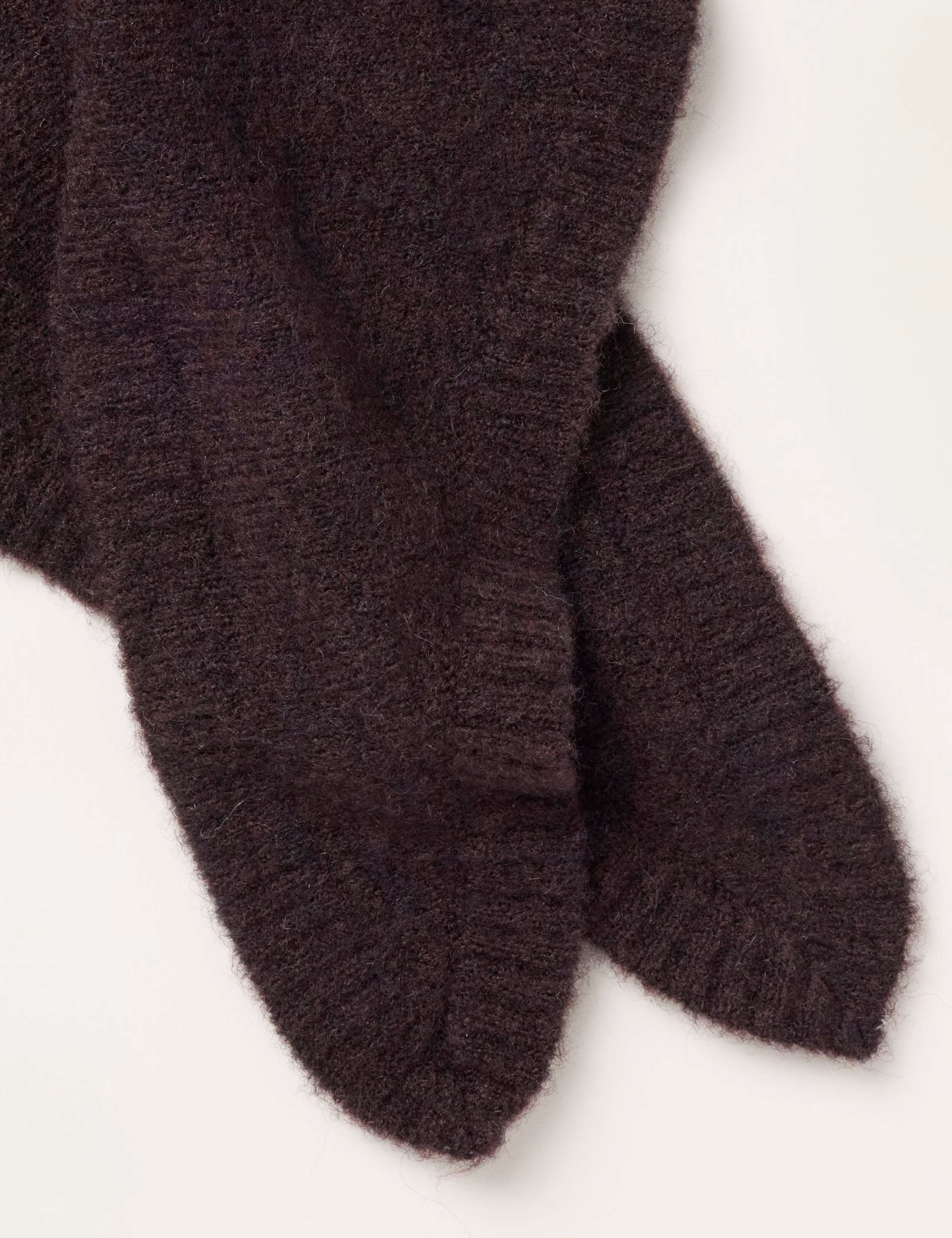 Wool Blend Triangle Scarf with Alpaca 3 of 3