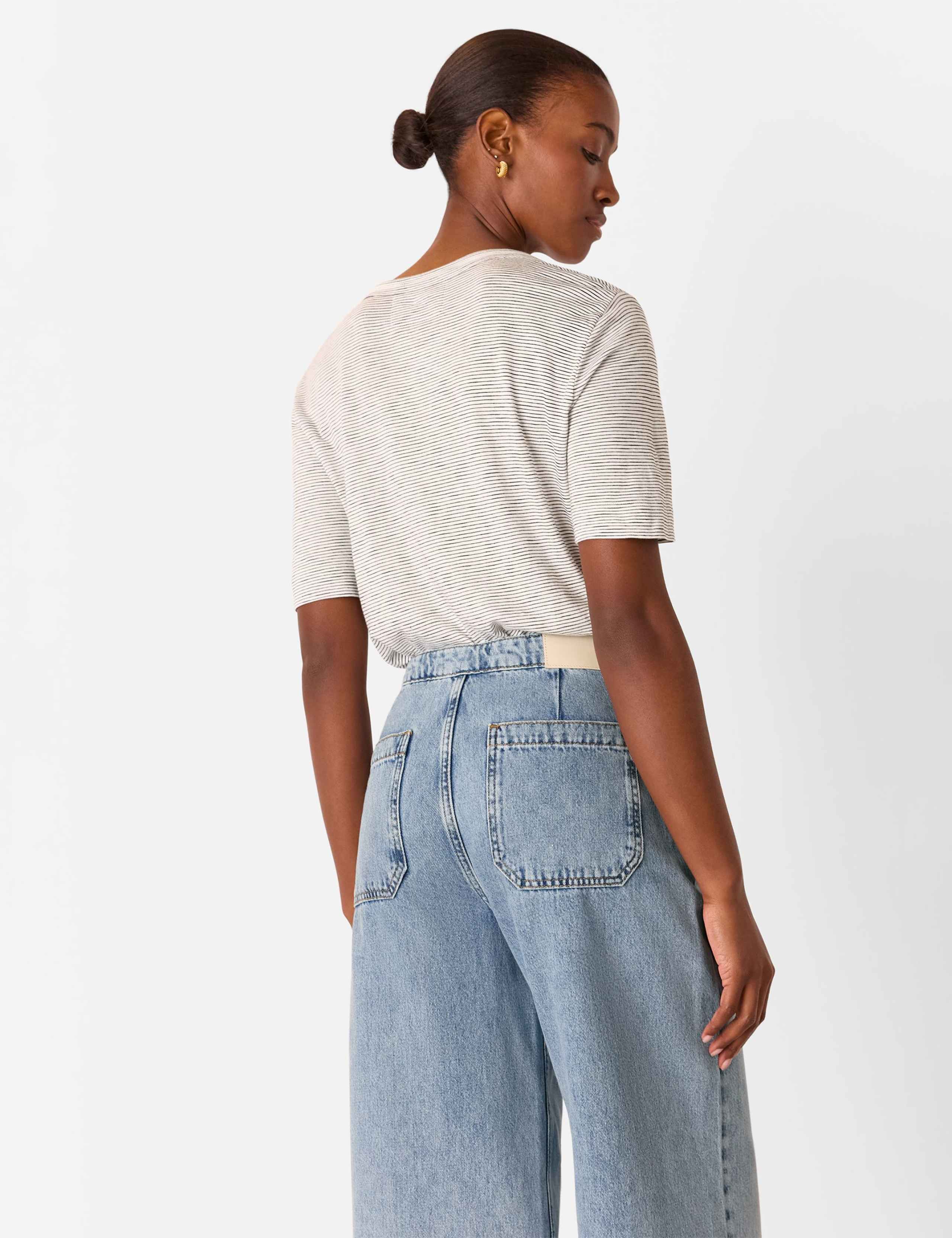 Pure Cotton Striped T-Shirt 3 of 4